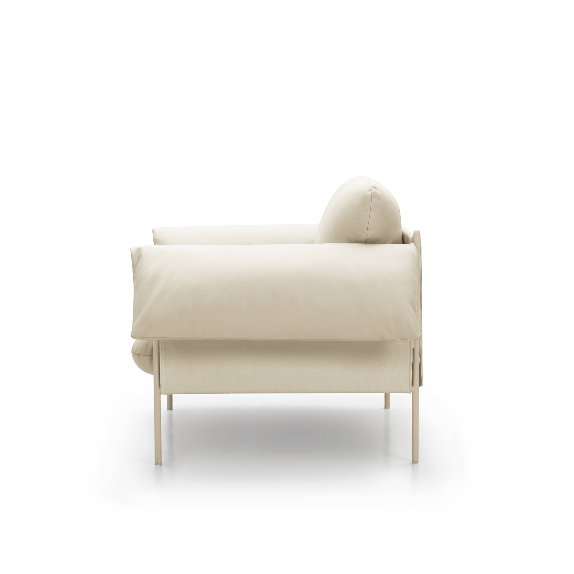 Alva Nougat Frame Armchair - [ Simpson Cream ]