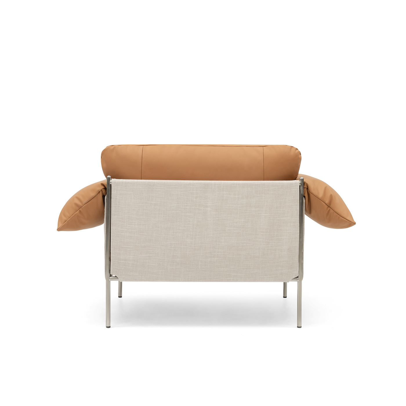 ELLISON STUDIOS. Alva Armchair in leather simpson tan.