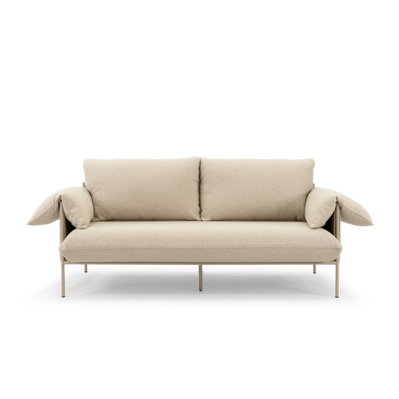 Alva Outdoor 2 Seat Sofa - [ Wategos Blonde ]