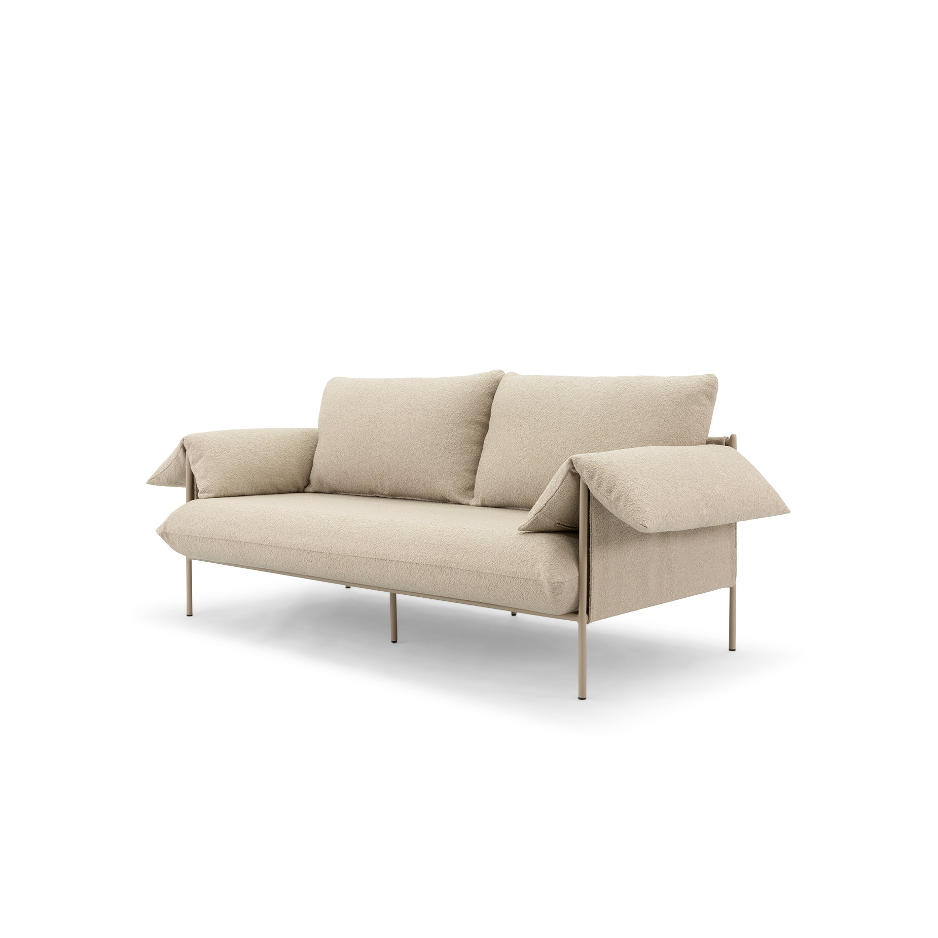 Alva Outdoor 2 Seat Sofa - [ Wategos Blonde ]