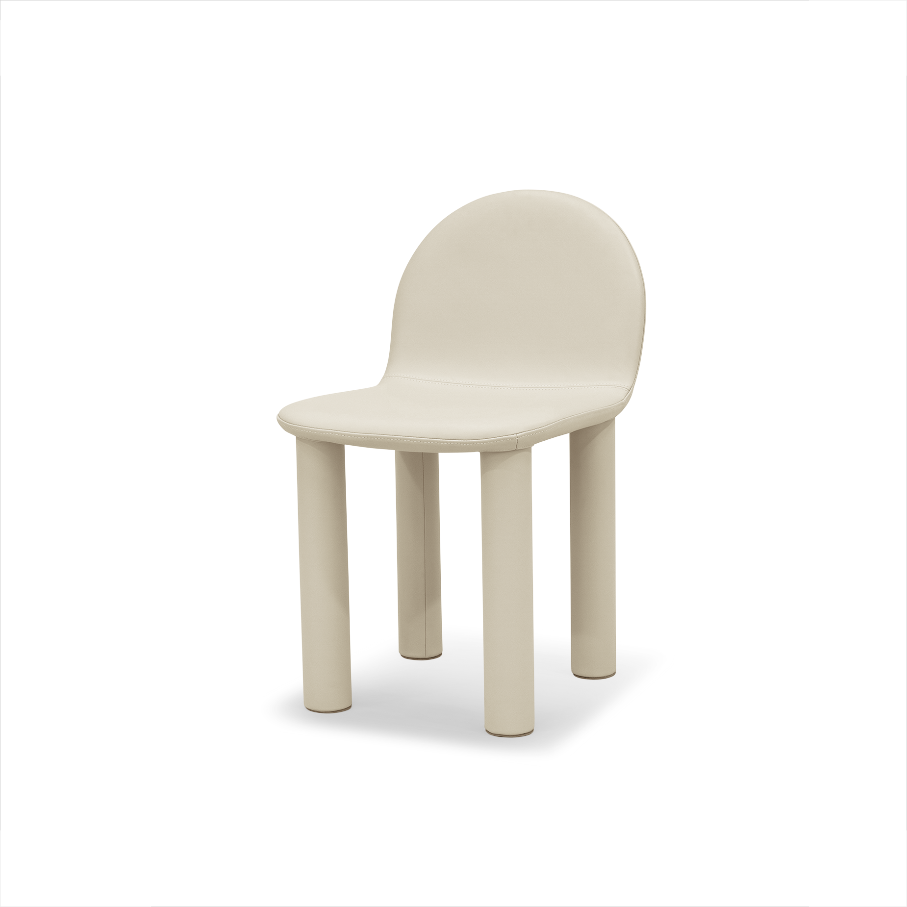 Arch Leather Dining Chair - [ Simpson Cream ]