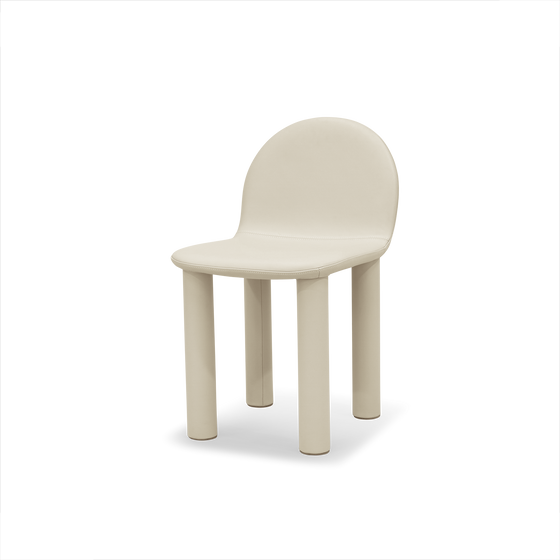 Arch Leather Dining Chair - [ Simpson Cream ]