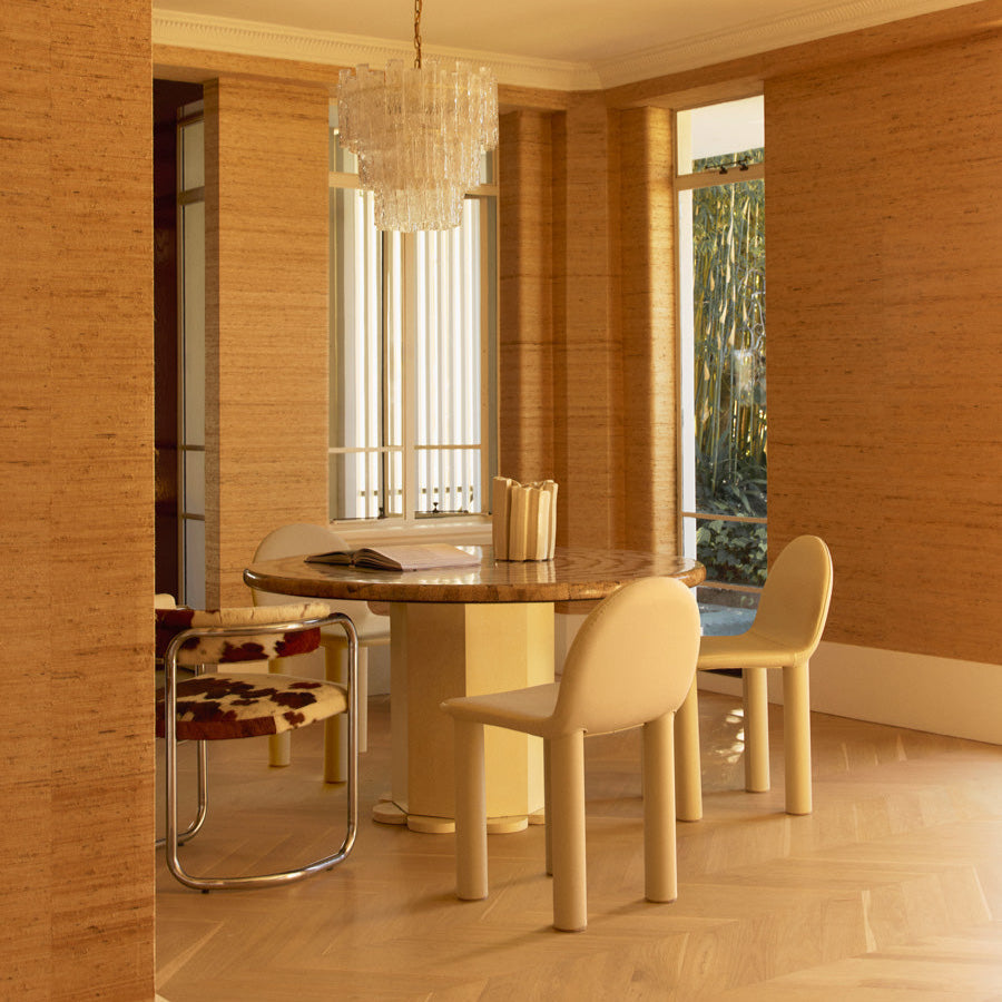 Arch Leather Dining Chair - [ Simpson Cream ]