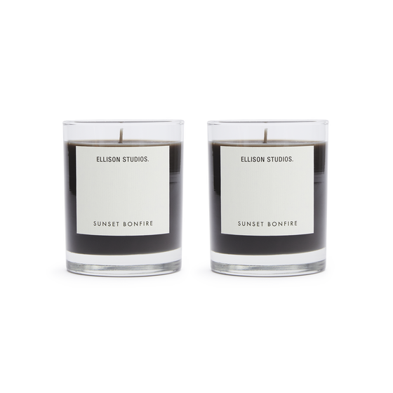 Scented Candle Set Of Two Sunset Bonfire