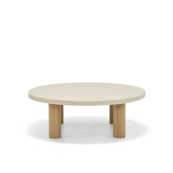 Chub Coffee Table - [ Cream Marble ]