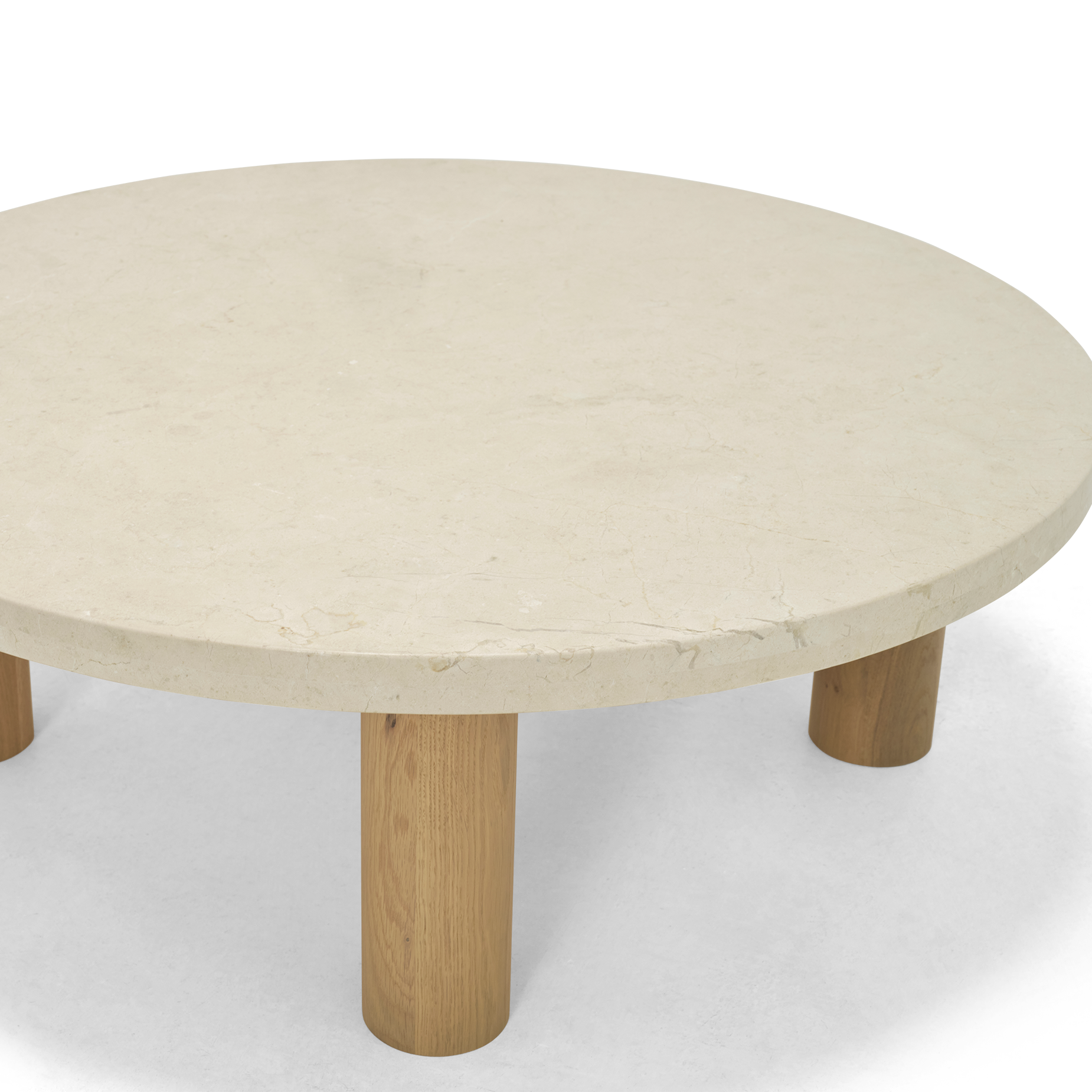 Chub Coffee Table - [ Cream Marble ]