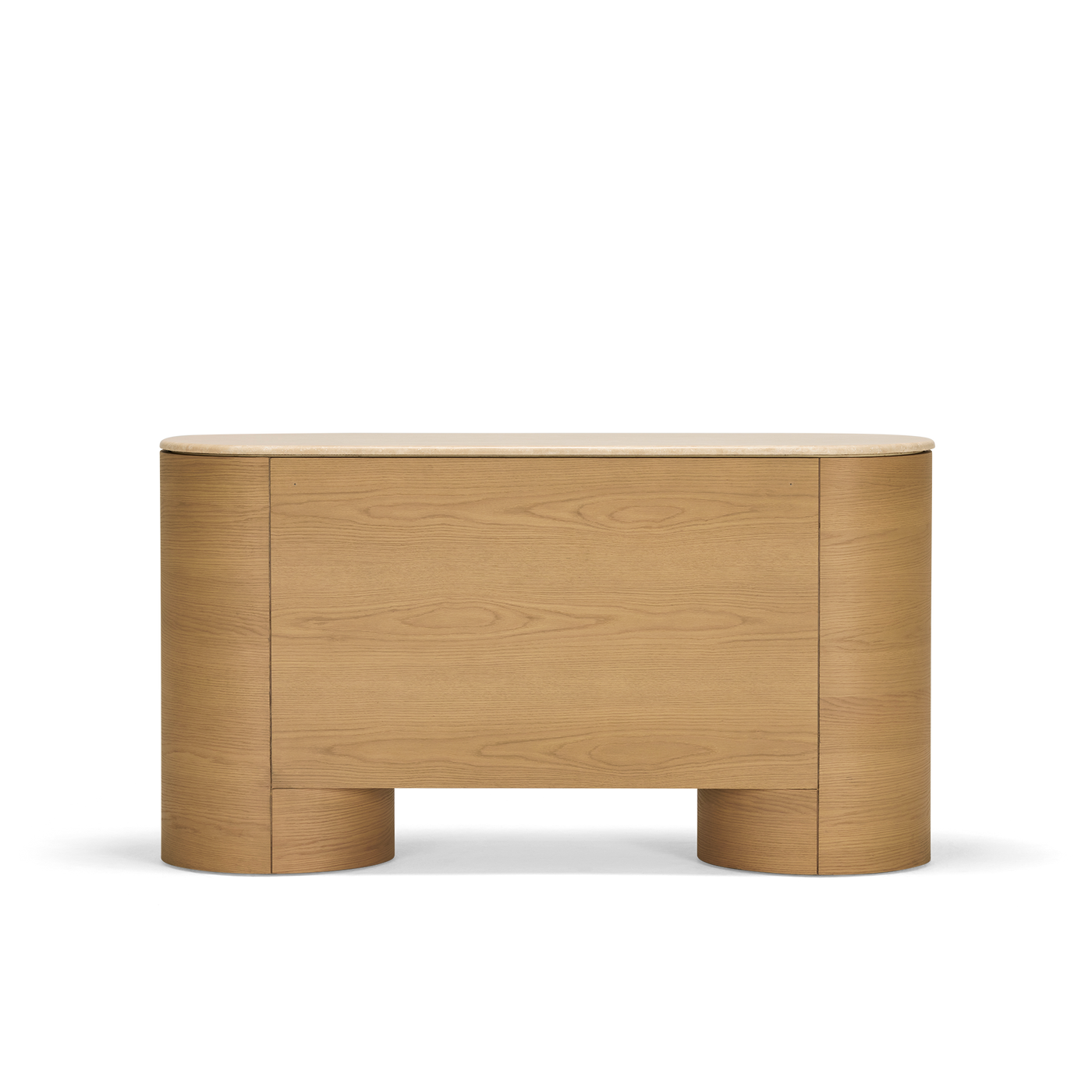 Fin 6 Drawer Dresser - [ Oak & Travertine ]