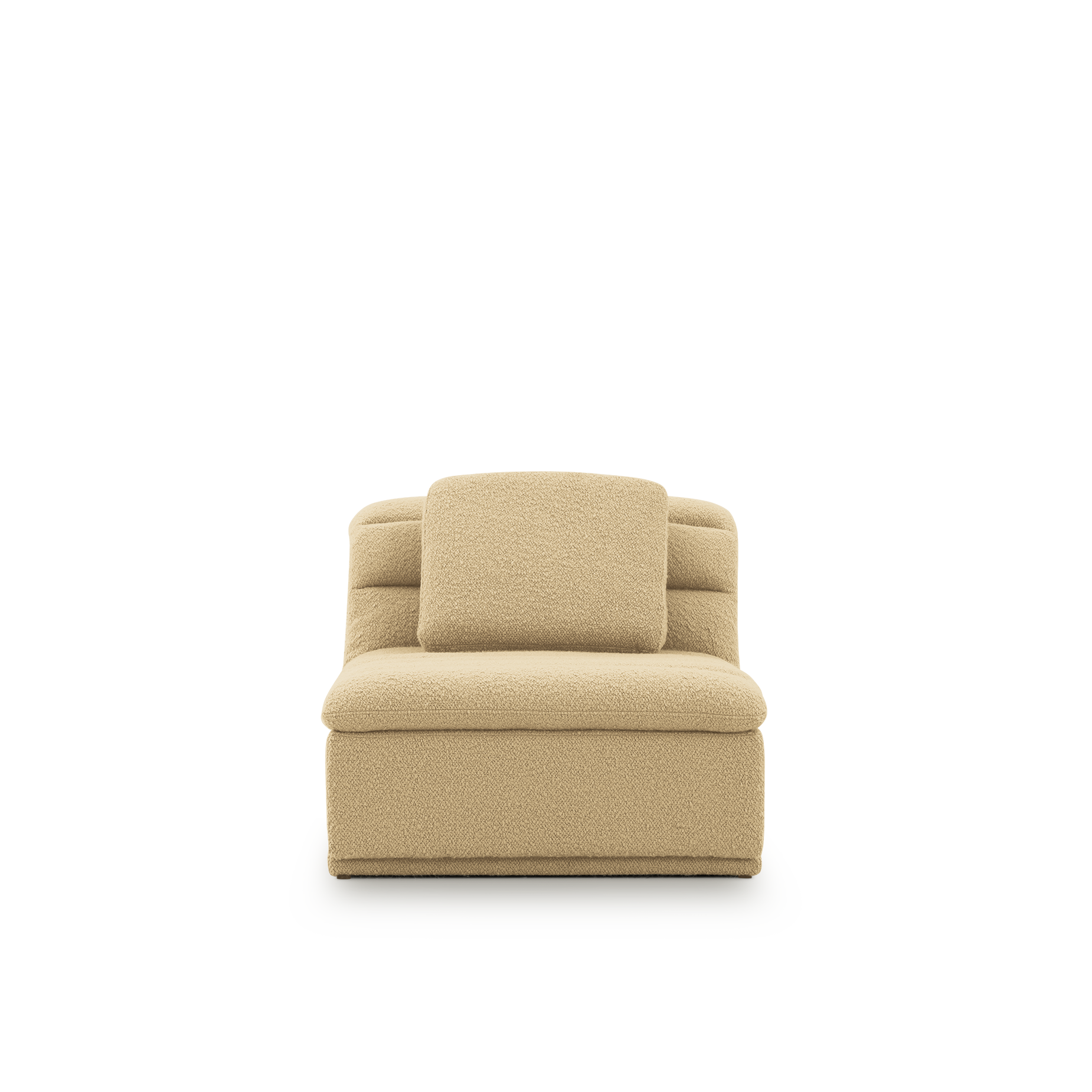 Float 1.5 Seat Armless Modular Piece - [ Airlie Camel ]