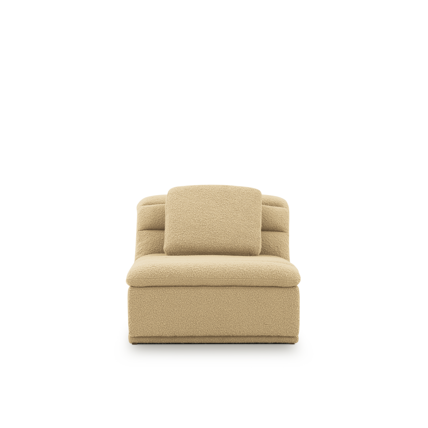 Float 1.5 Seat Armless Modular Piece - [ Airlie Camel ]