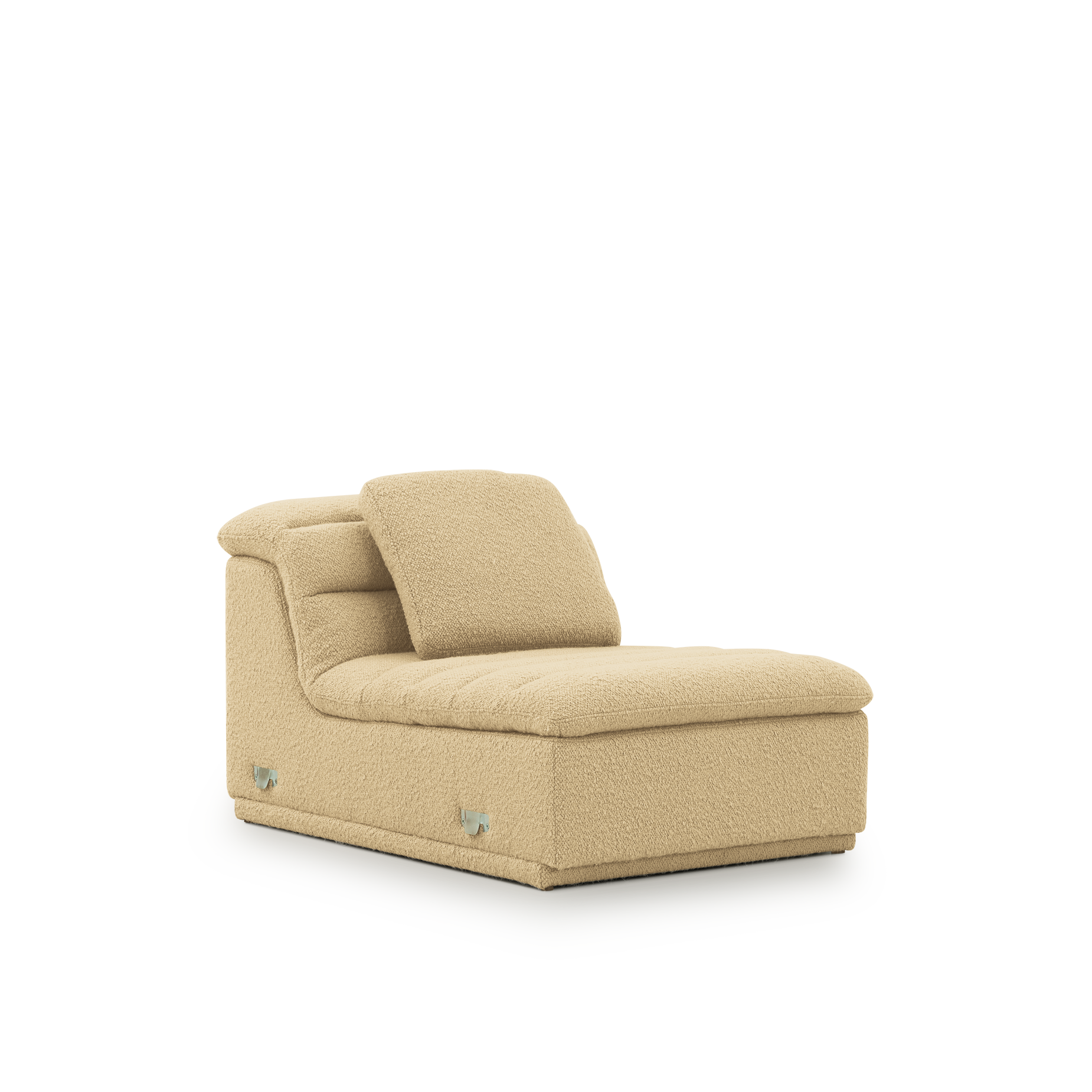 Float 1.5 Seat Armless Modular Piece - [ Airlie Camel ]