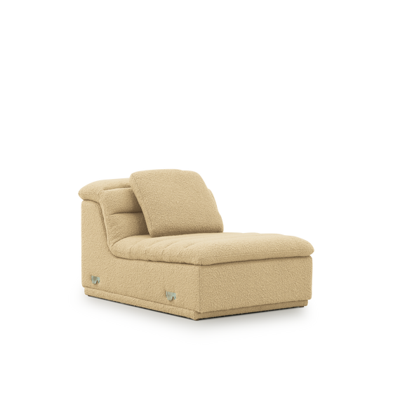 Float 1.5 Seat Armless Modular Piece - [ Airlie Camel ]