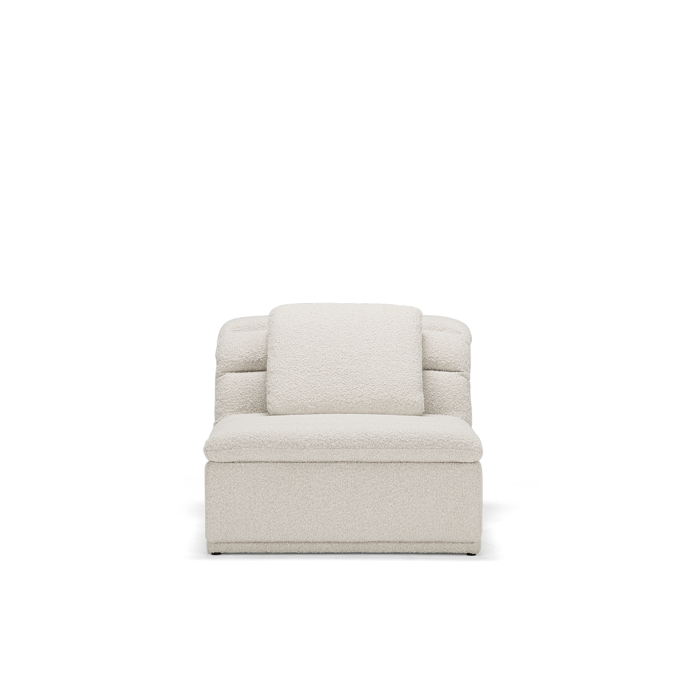 Float 1.5 Seat Armless Modular Piece - [ Bronte La Creme ]