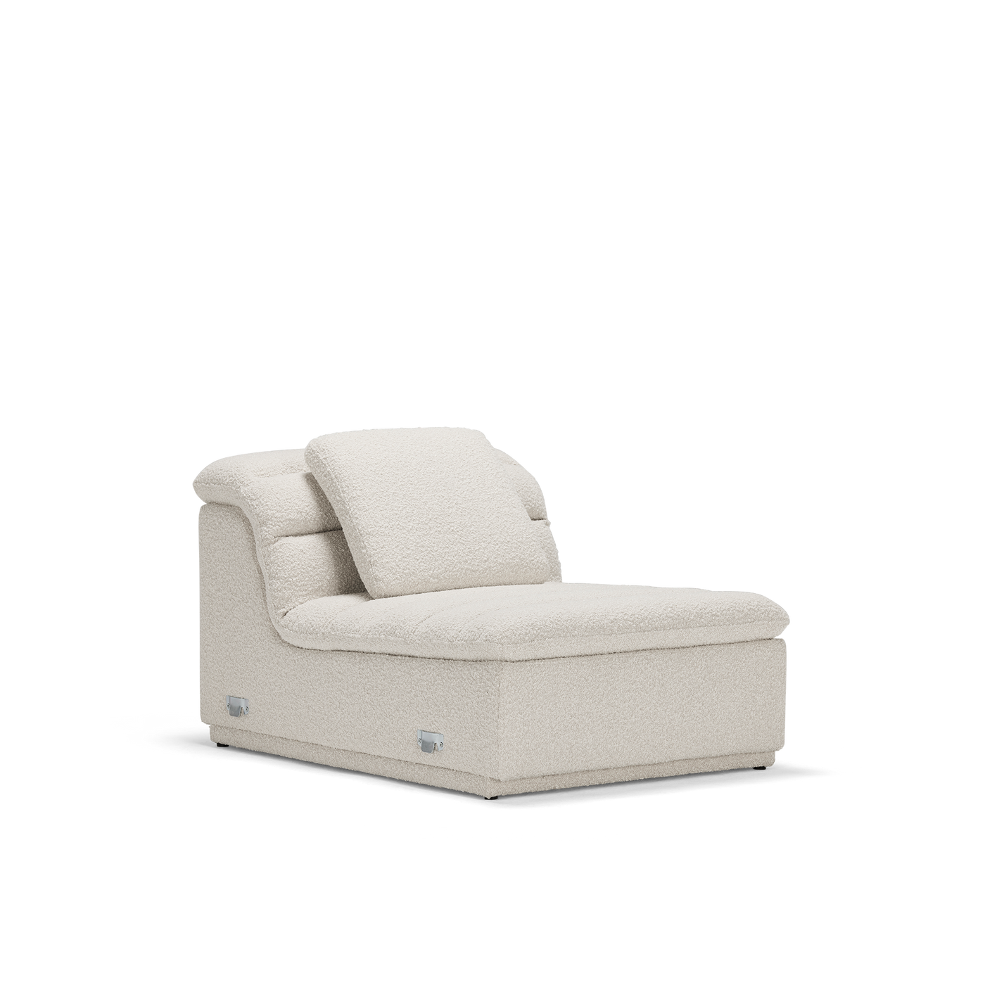 Float 1.5 Seat Armless Modular Piece - [ Bronte La Creme ]