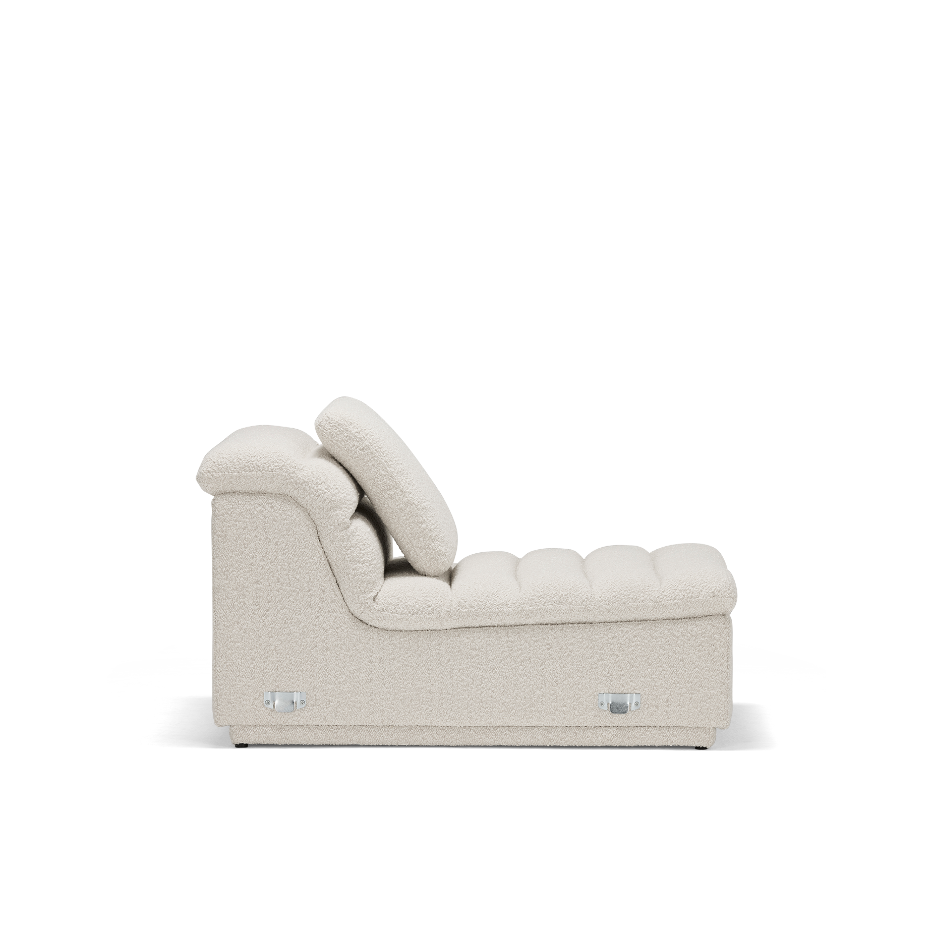 Float 1.5 Seat Armless Modular Piece - [ Bronte La Creme ]