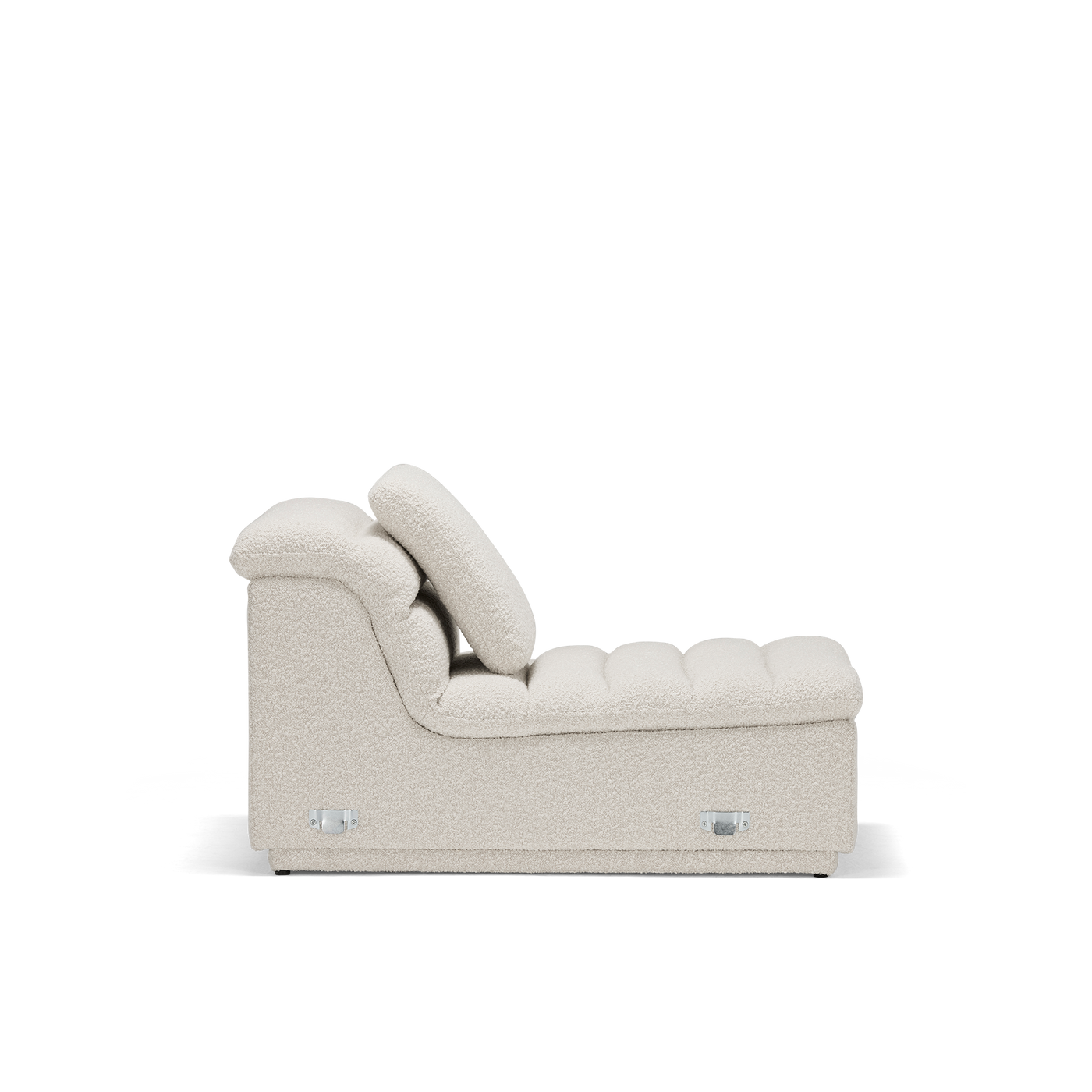 Float 1.5 Seat Armless Modular Piece - [ Bronte La Creme ]