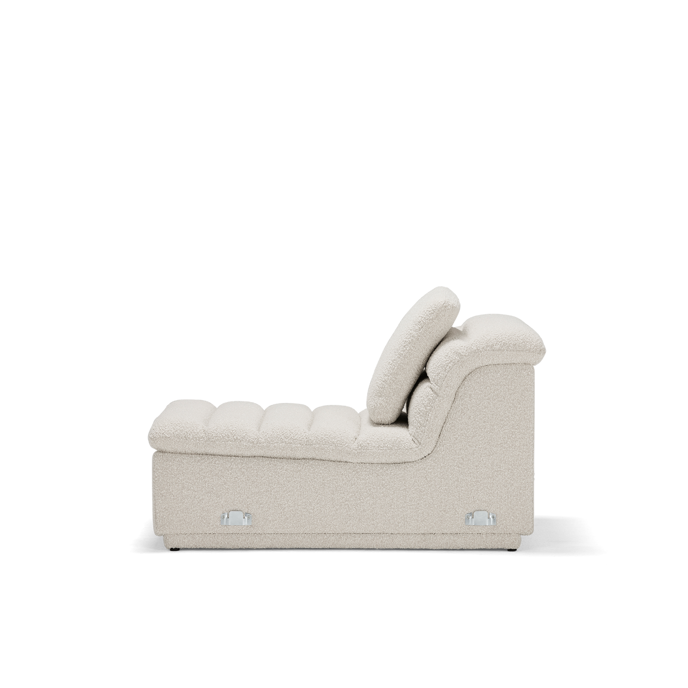 Float 1.5 Seat Armless Modular Piece - [ Bronte La Creme ]