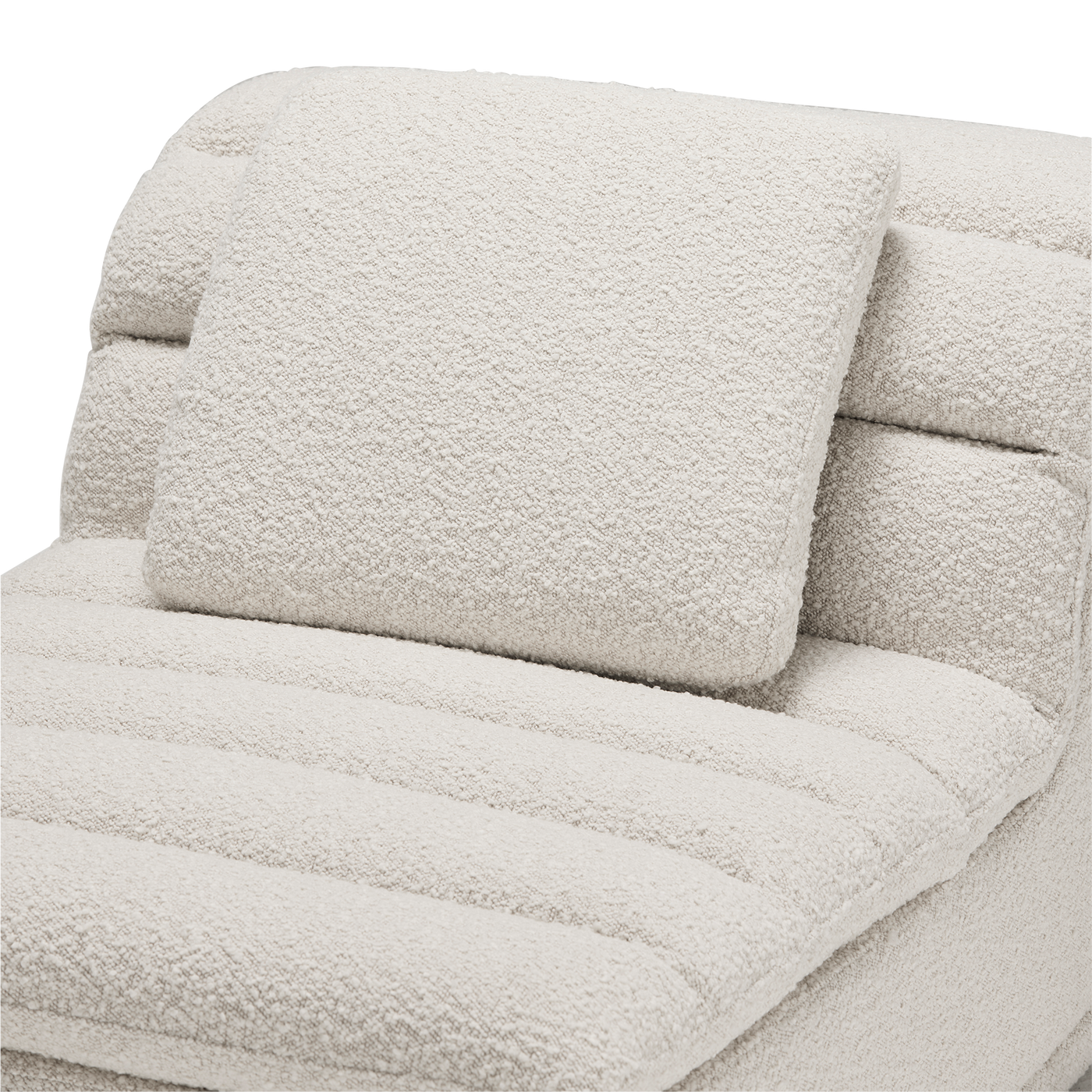 Float 1.5 Seat Armless Modular Piece - [ Bronte La Creme ]