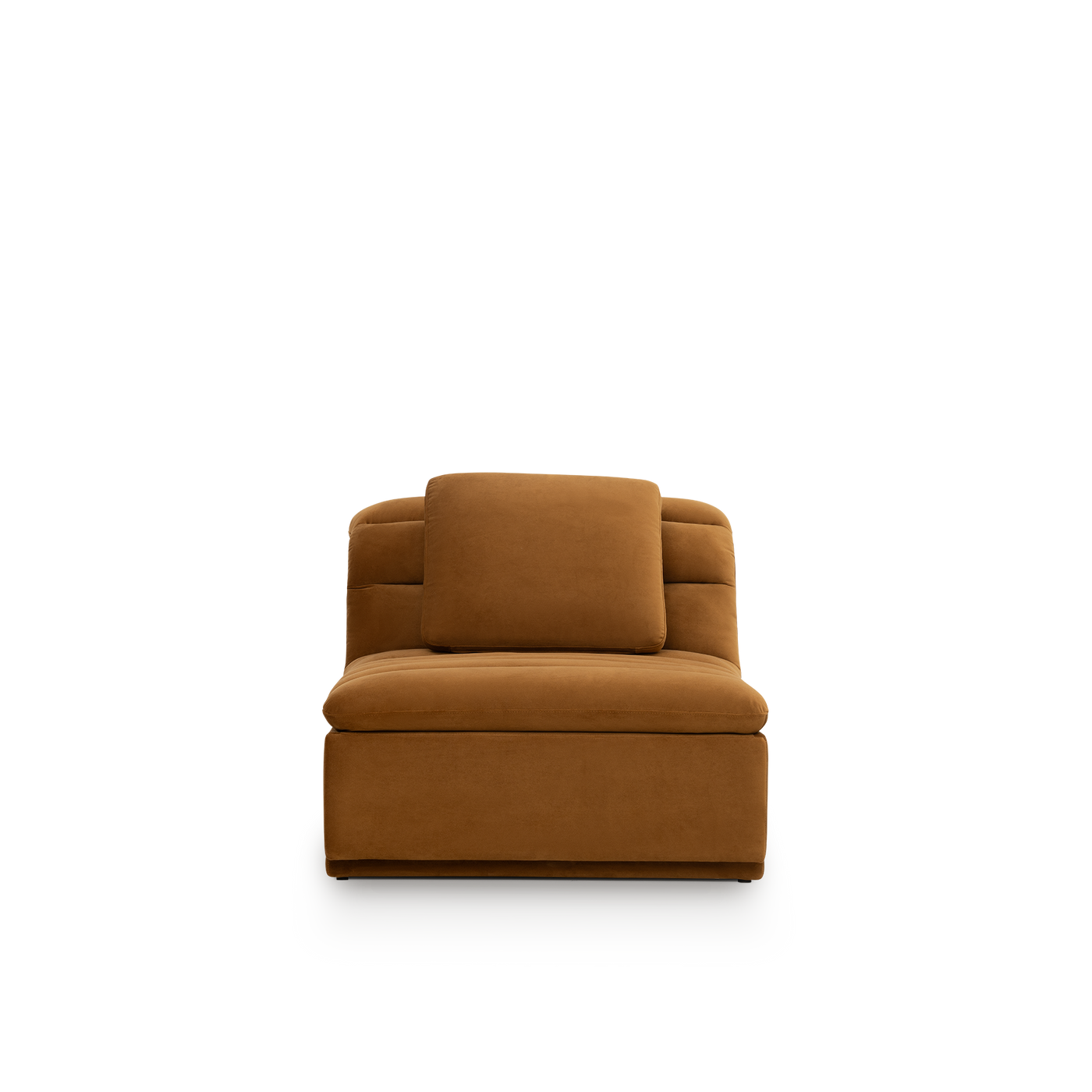 Float 1.5 Seat Armless Modular Piece - [ Malibu Cognac ]
