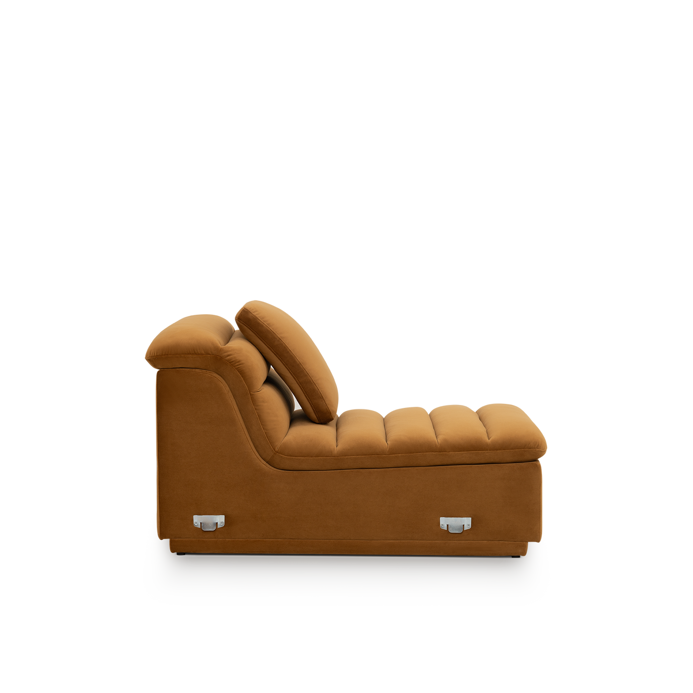 Float 1.5 Seat Armless Modular Piece - [ Malibu Cognac ]