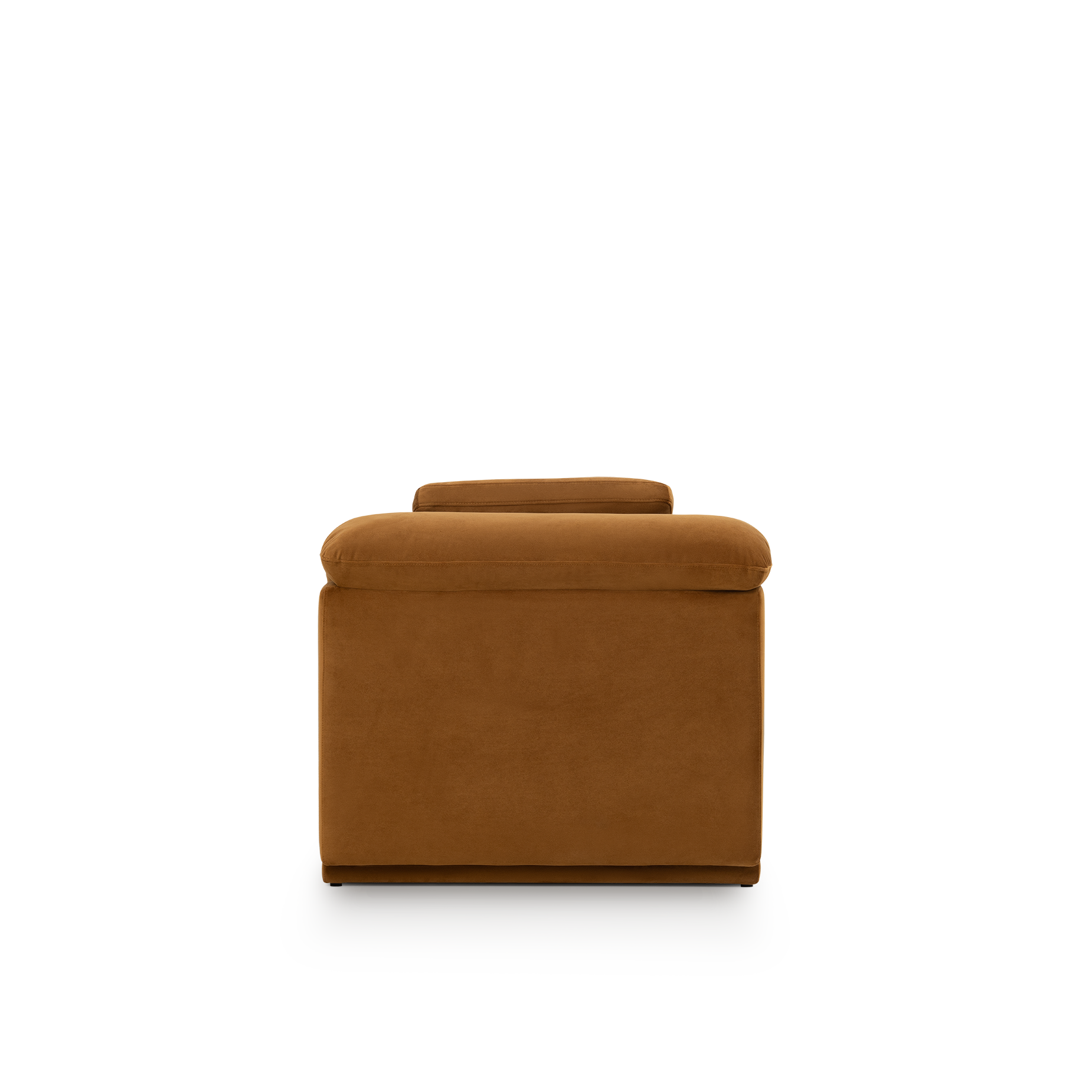 Float 1.5 Seat Armless Modular Piece - [ Malibu Cognac ]