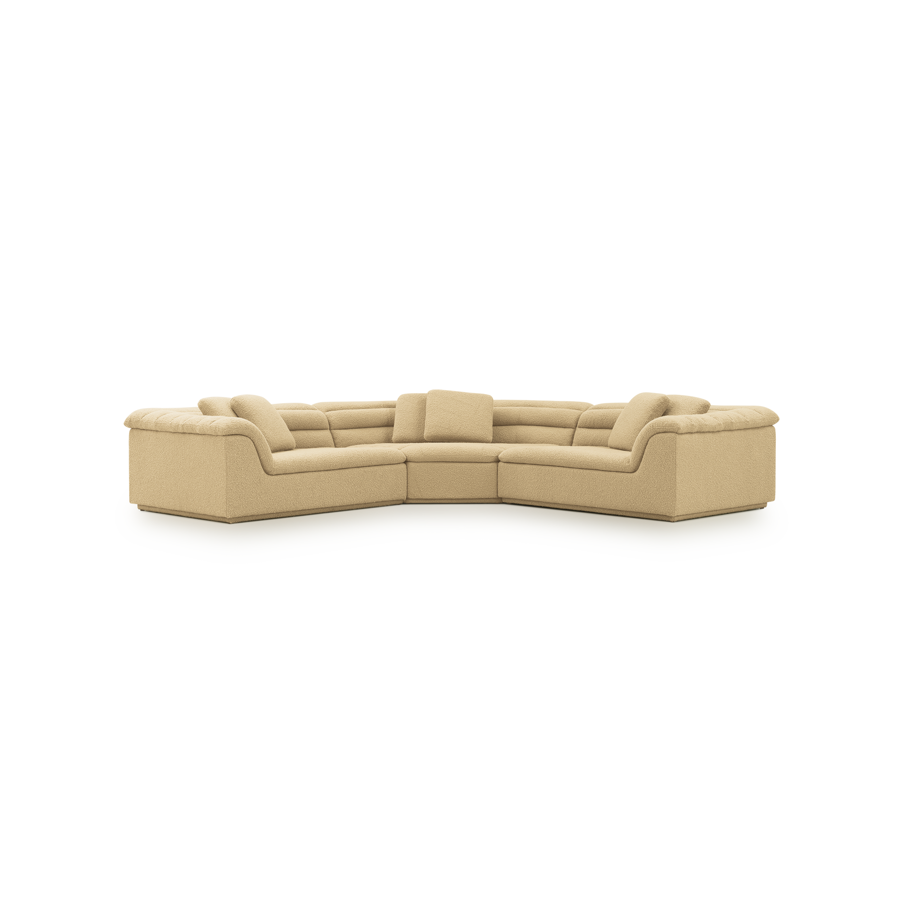 Float 3 Piece Modular Sofa - [ Airlie Camel ]