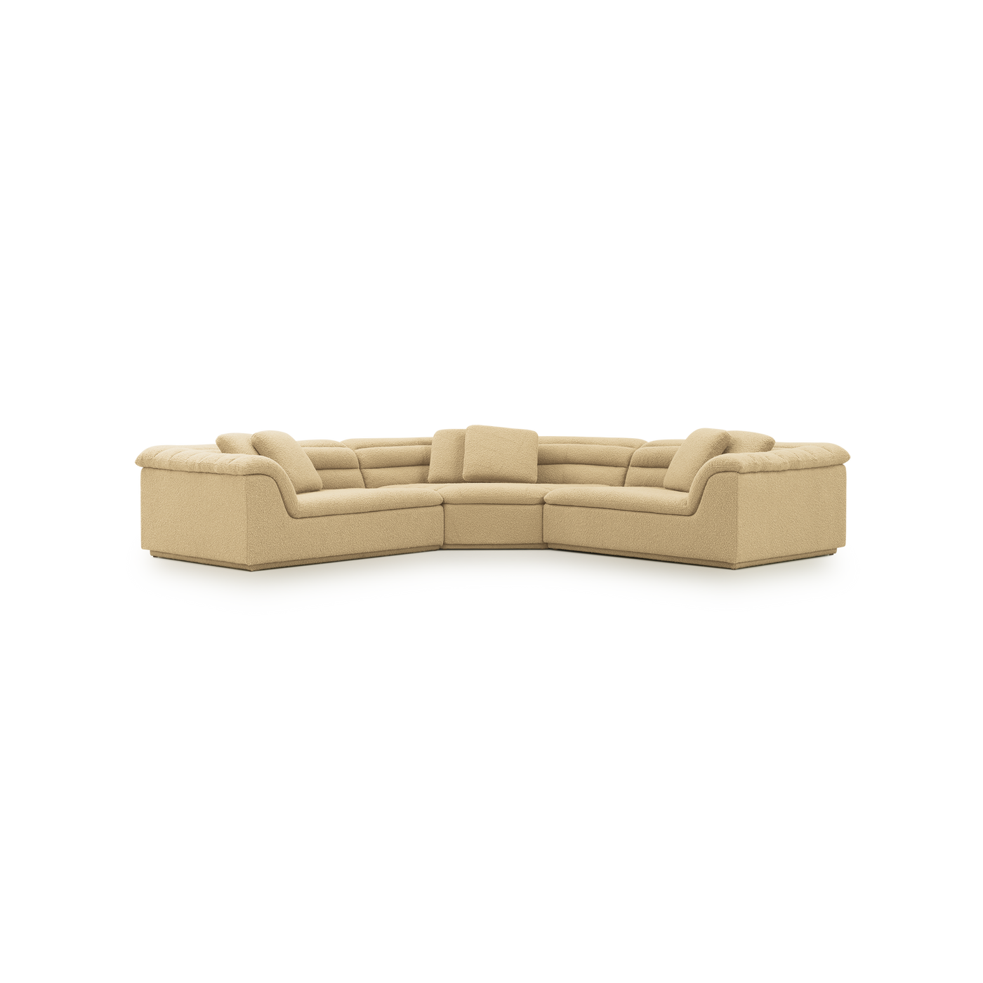 Float 3 Piece Modular Sofa - [ Airlie Camel ]