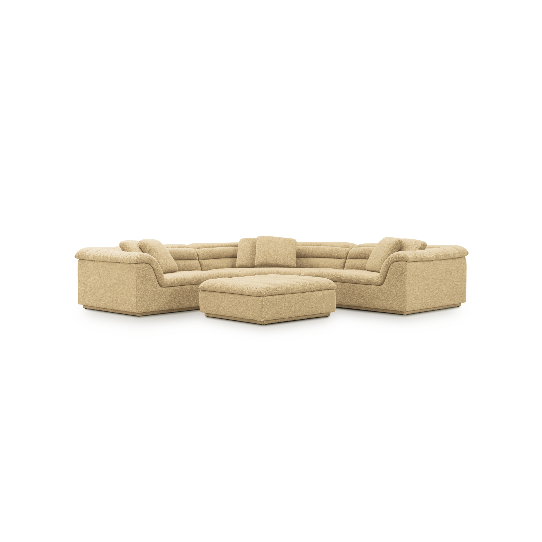 Float 3 Piece Modular Sofa - [ Airlie Camel ]