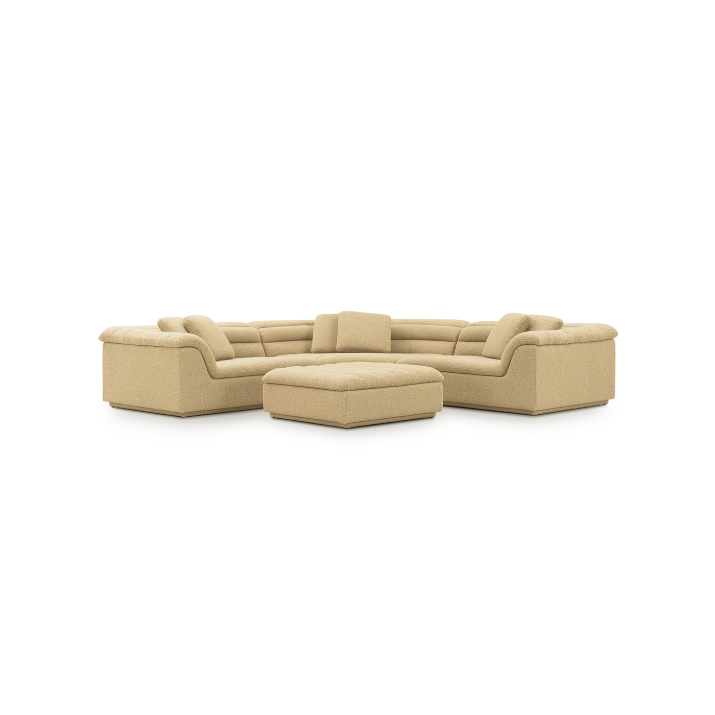 Float 3 Piece Modular Sofa - [ Airlie Camel ]