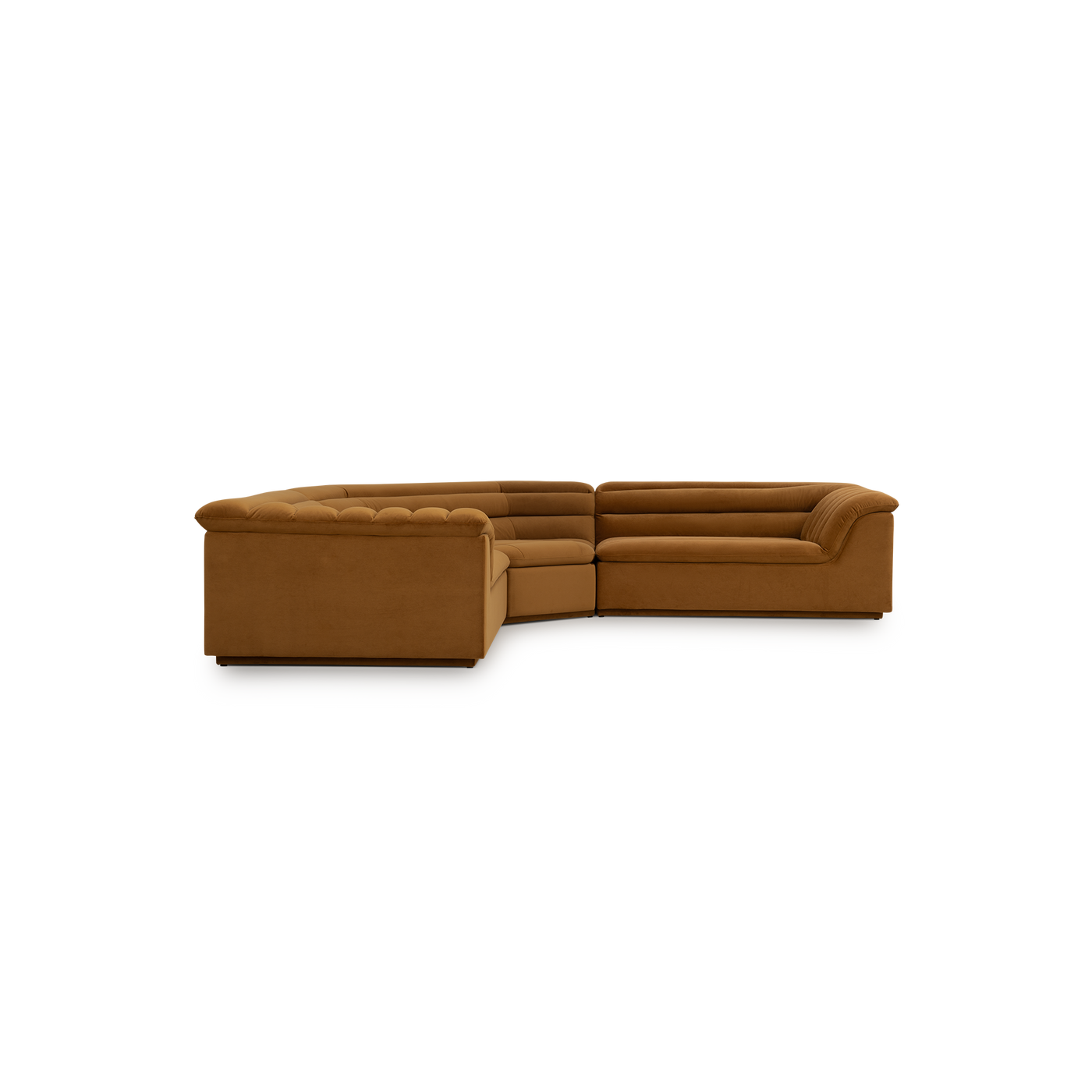 Float 3 Piece Modular Sofa - [ Malibu Cognac ]