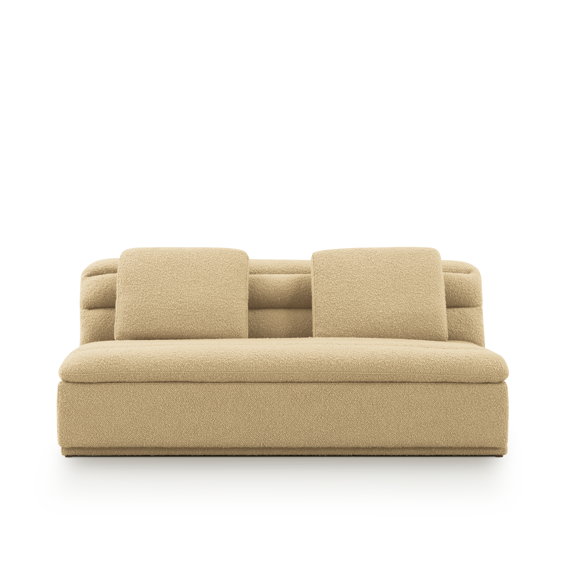 Float 3 Seat Armless Modular Piece - [ Airlie Camel ]