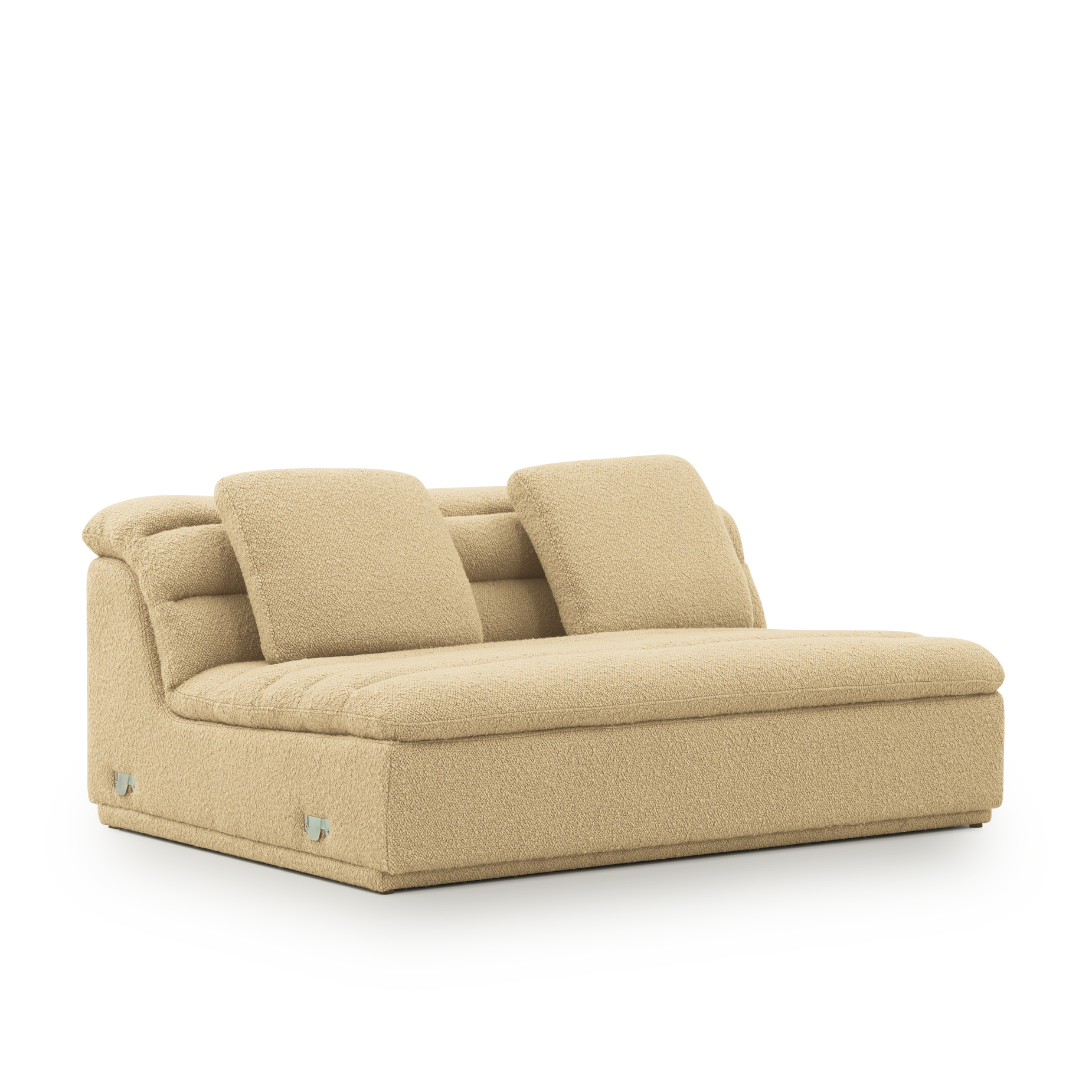 Float 3 Seat Armless Modular Piece - [ Airlie Camel ]