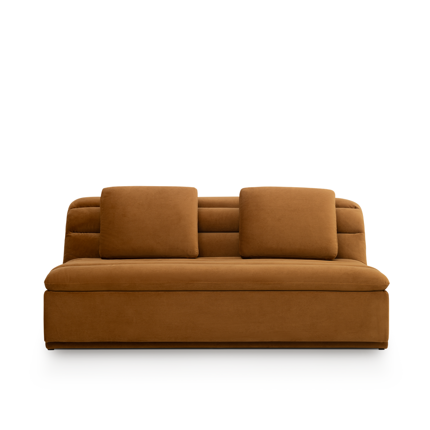 Float 3 Seat Armless Modular Piece - [ Malibu Cognac ]