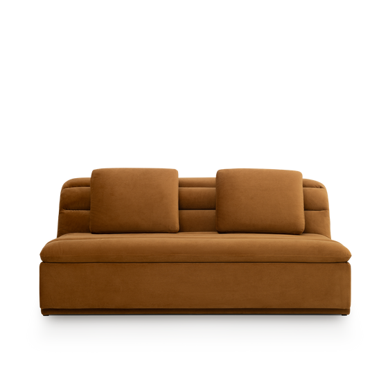 Float 3 Seat Armless Modular Piece - [ Malibu Cognac ]