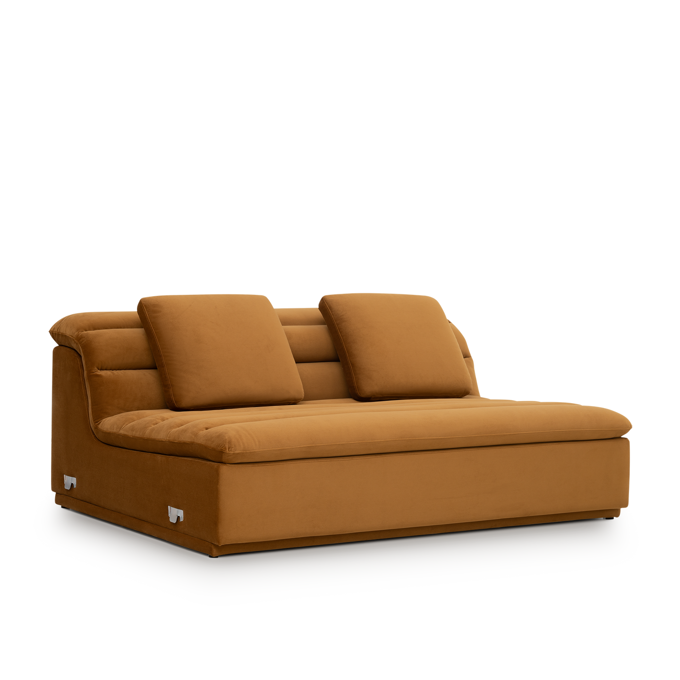 Float 3 Seat Armless Modular Piece - [ Malibu Cognac ]