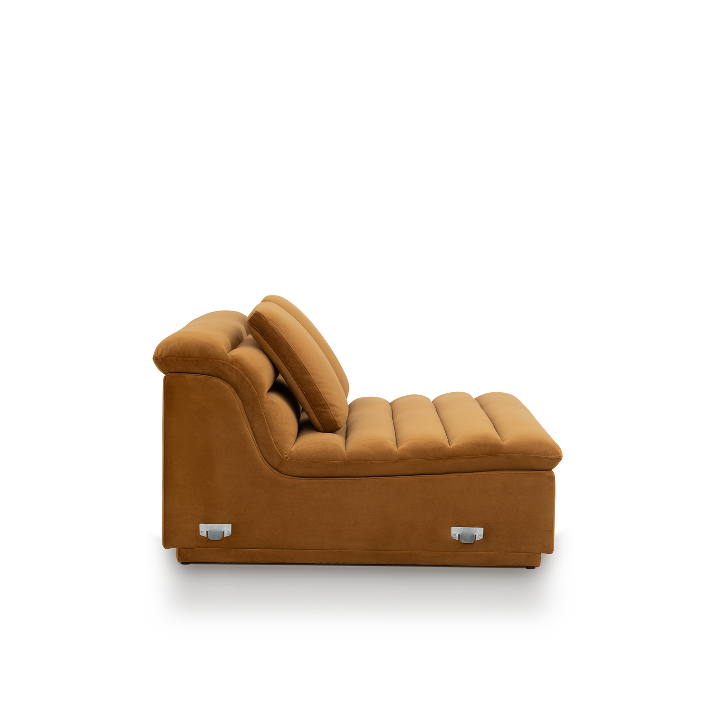Float 3 Seat Armless Modular Piece - [ Malibu Cognac ]
