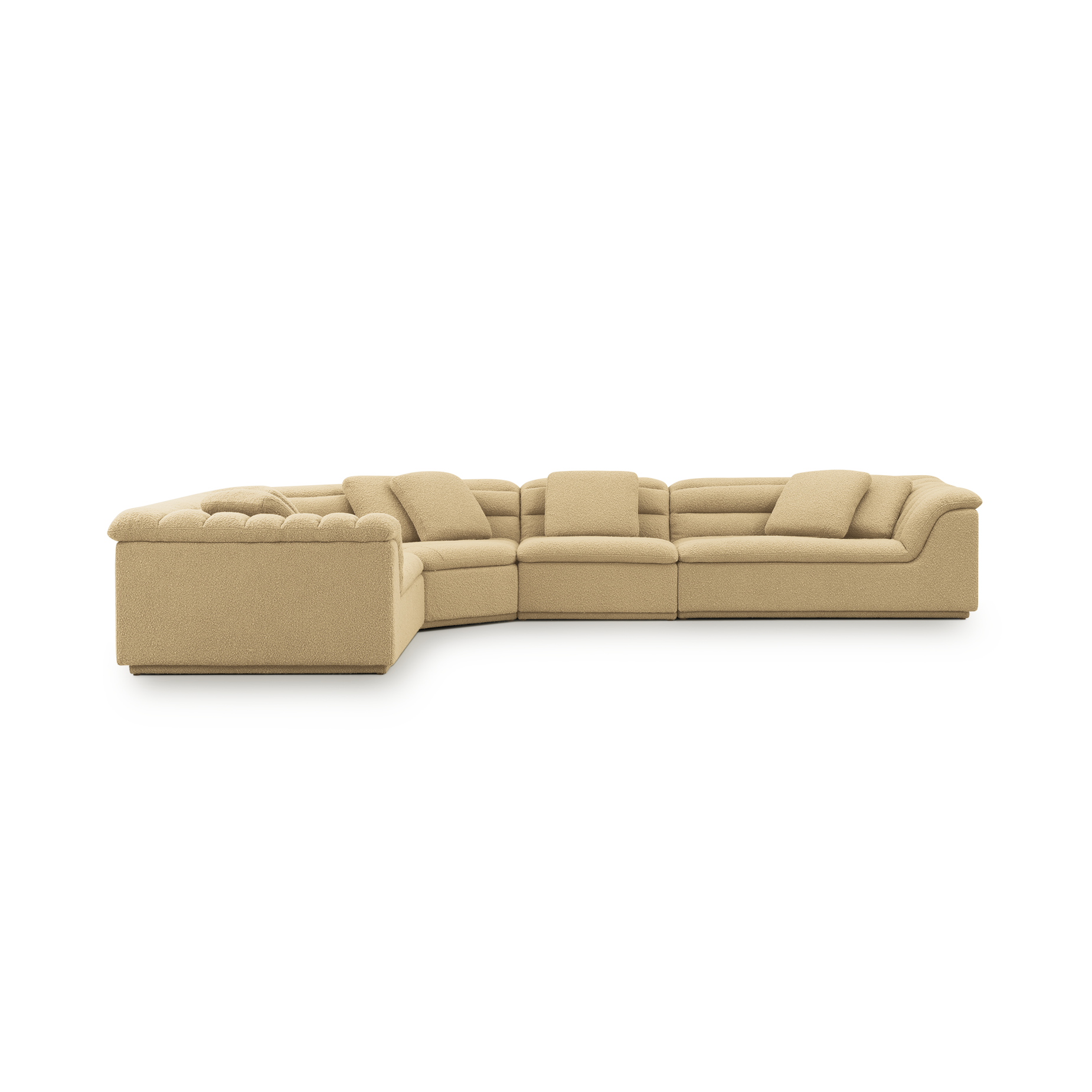 Float 4 Piece Modular Sofa - [ Airlie Camel ]