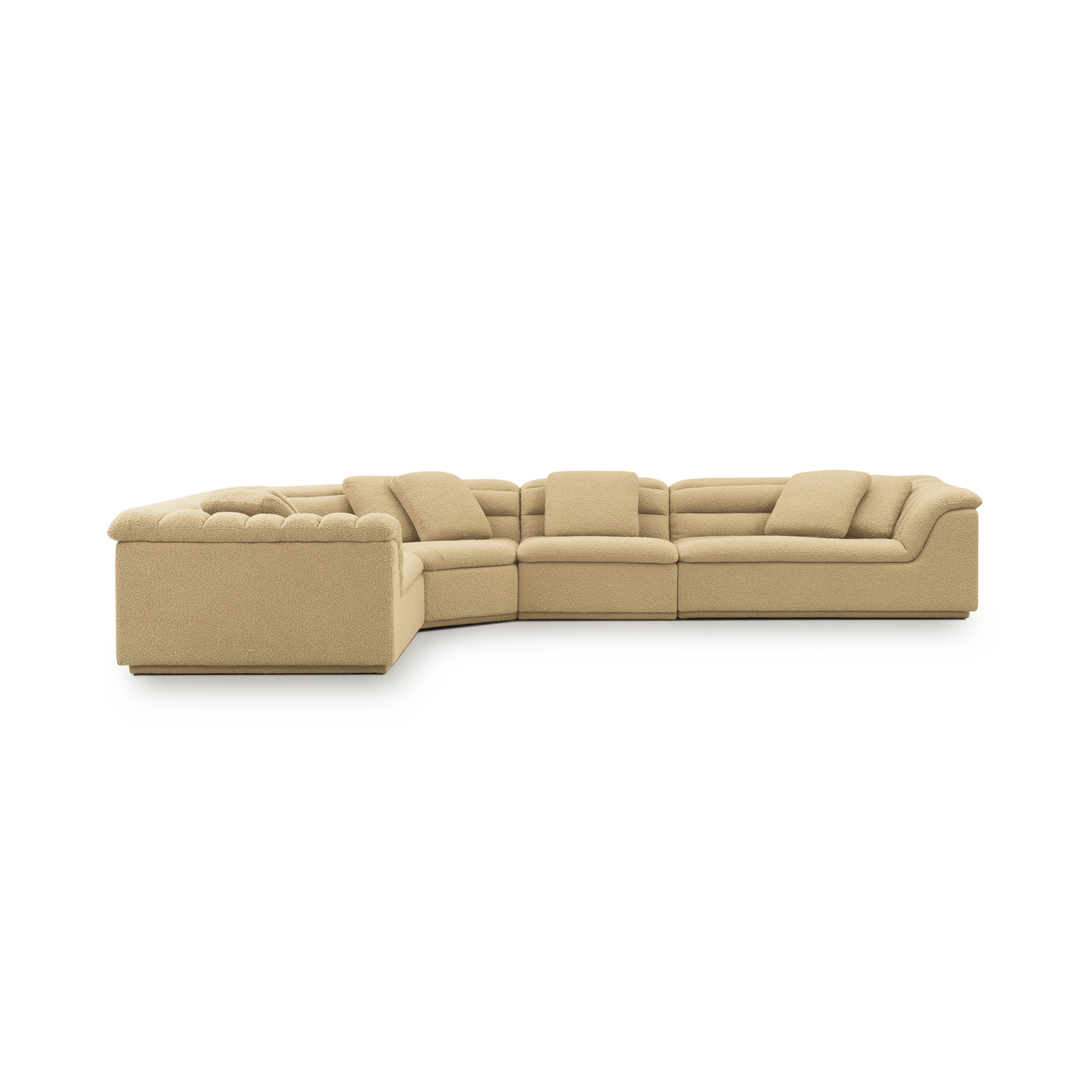 Float 4 Piece Modular Sofa - [ Airlie Camel ]
