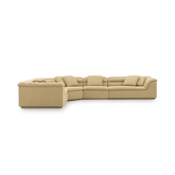 Float 4 Piece Modular Sofa - [ Airlie Camel ]