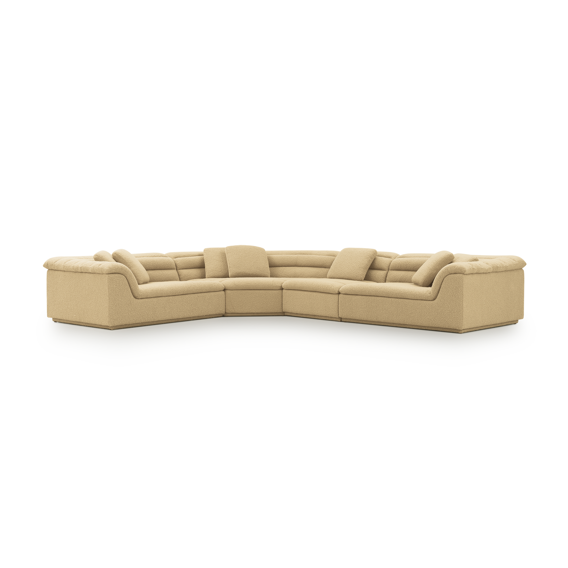 Float 4 Piece Modular Sofa - [ Airlie Camel ]