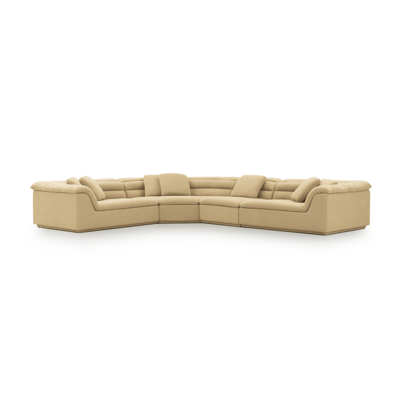 Float 4 Piece Modular Sofa - [ Airlie Camel ]