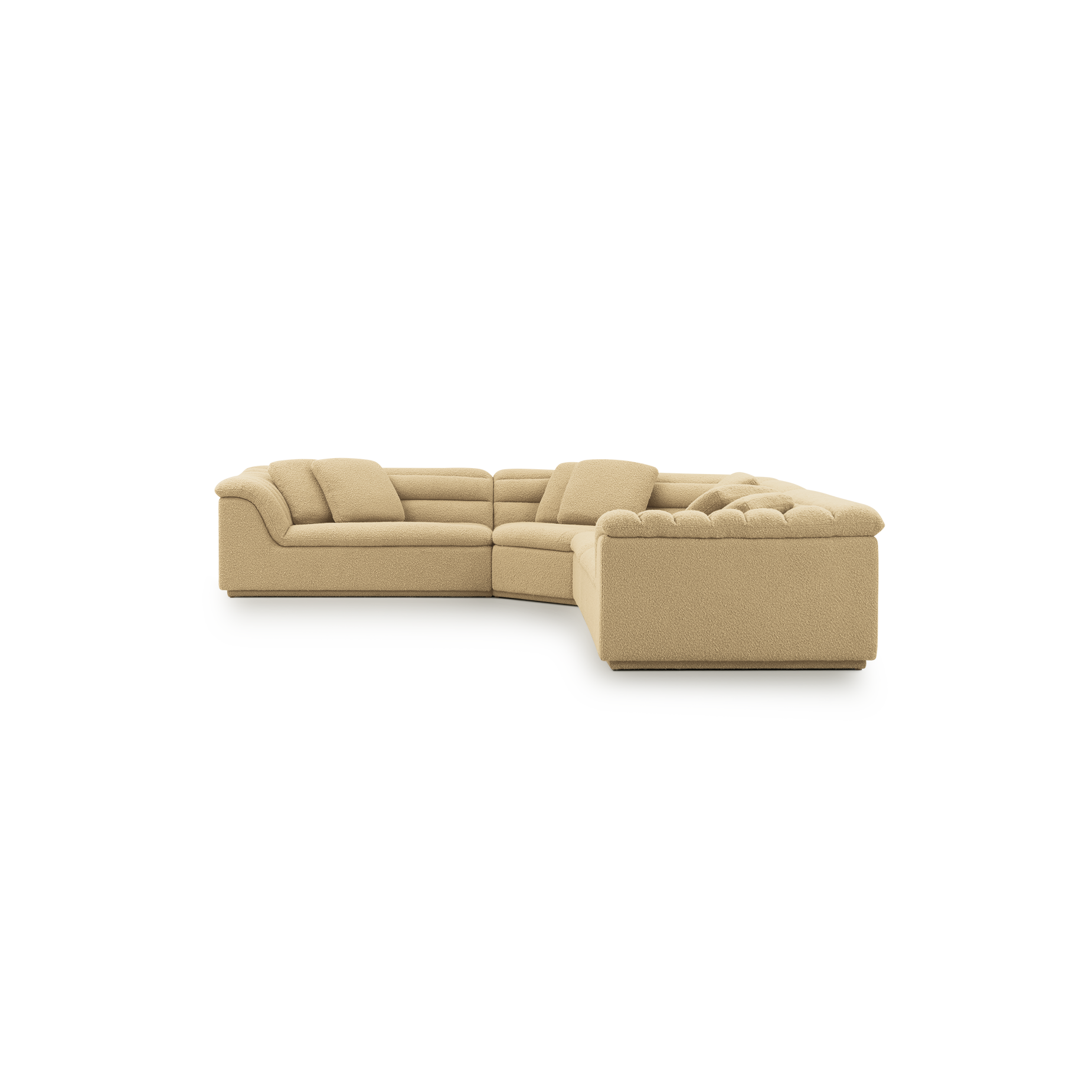 Float 4 Piece Modular Sofa - [ Airlie Camel ]