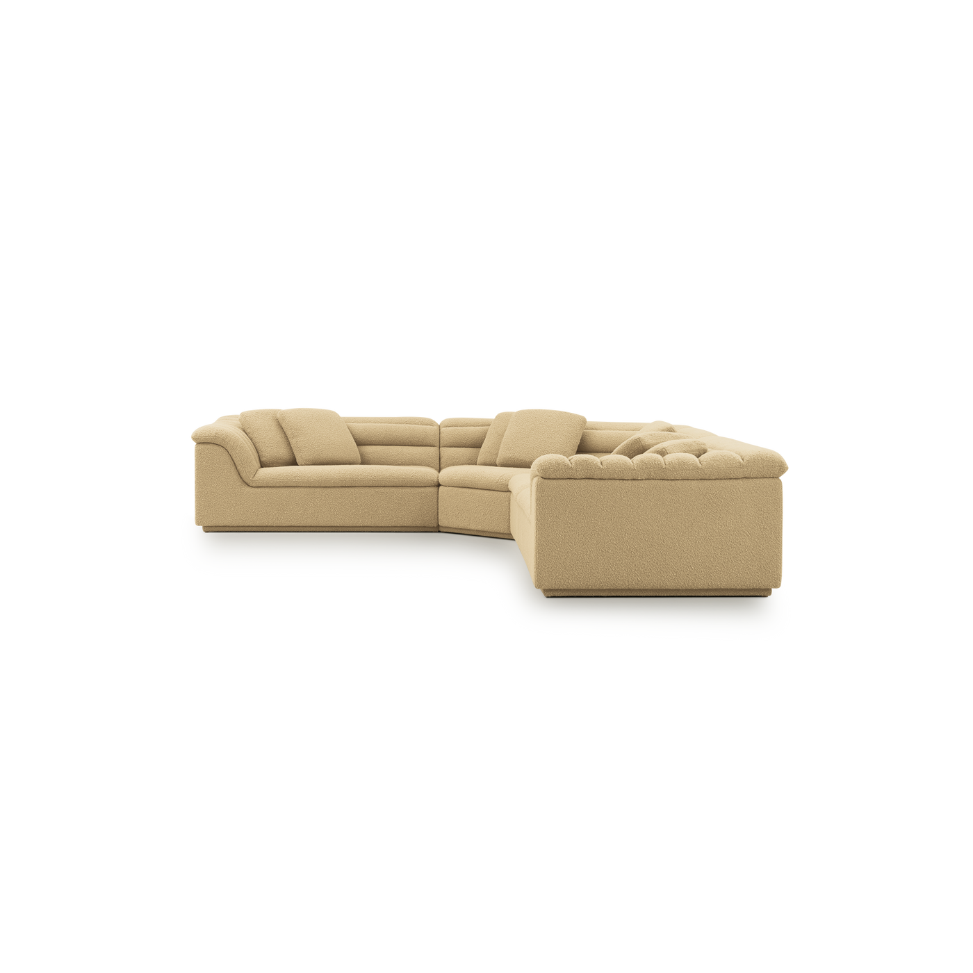 Float 4 Piece Modular Sofa - [ Airlie Camel ]