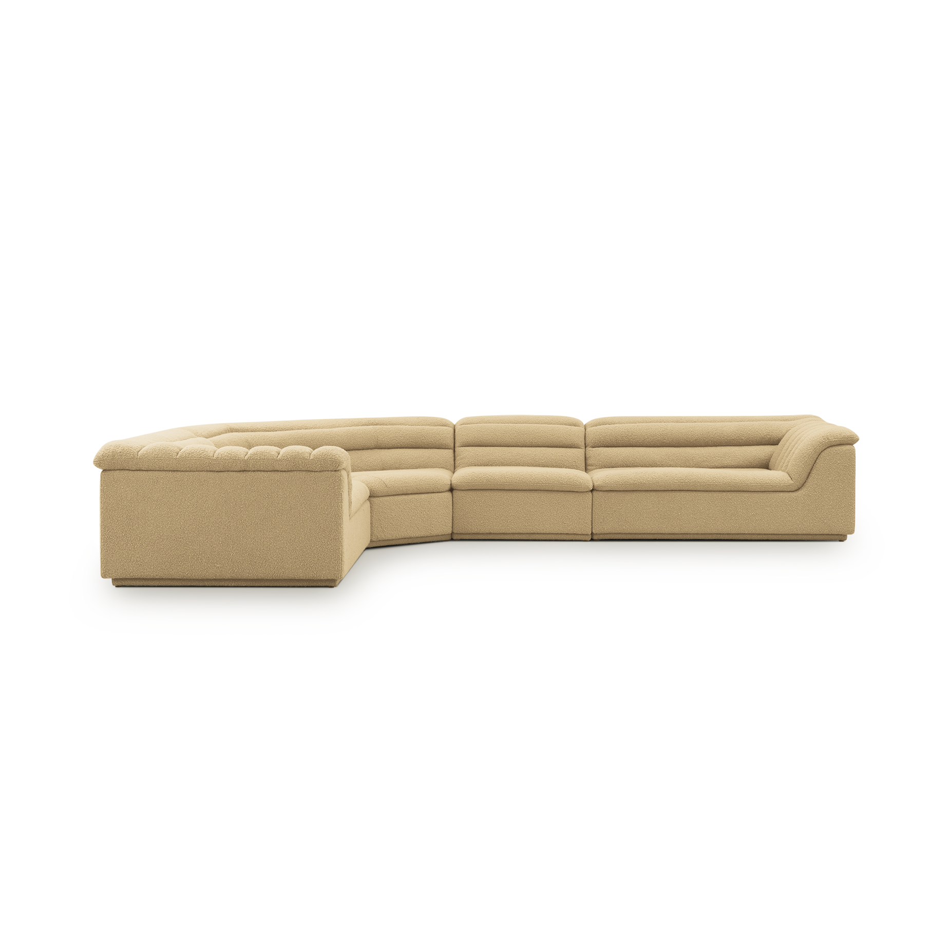 Float 4 Piece Modular Sofa - [ Airlie Camel ]