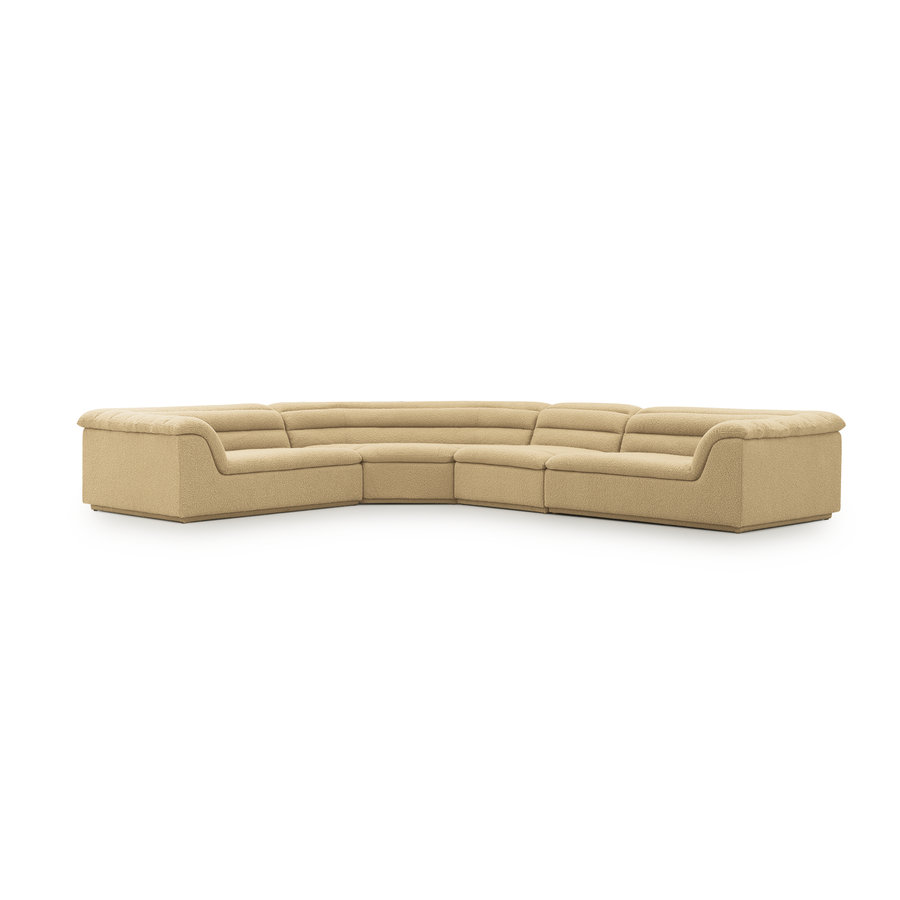 Float 4 Piece Modular Sofa - [ Airlie Camel ]