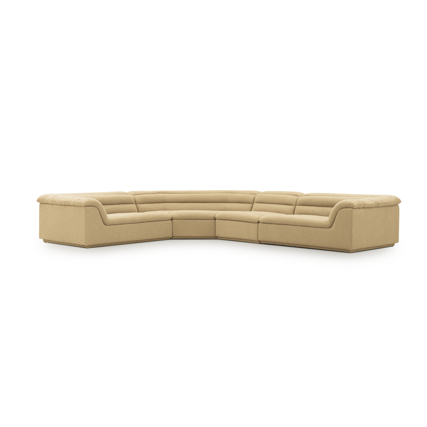 Float 4 Piece Modular Sofa - [ Airlie Camel ]