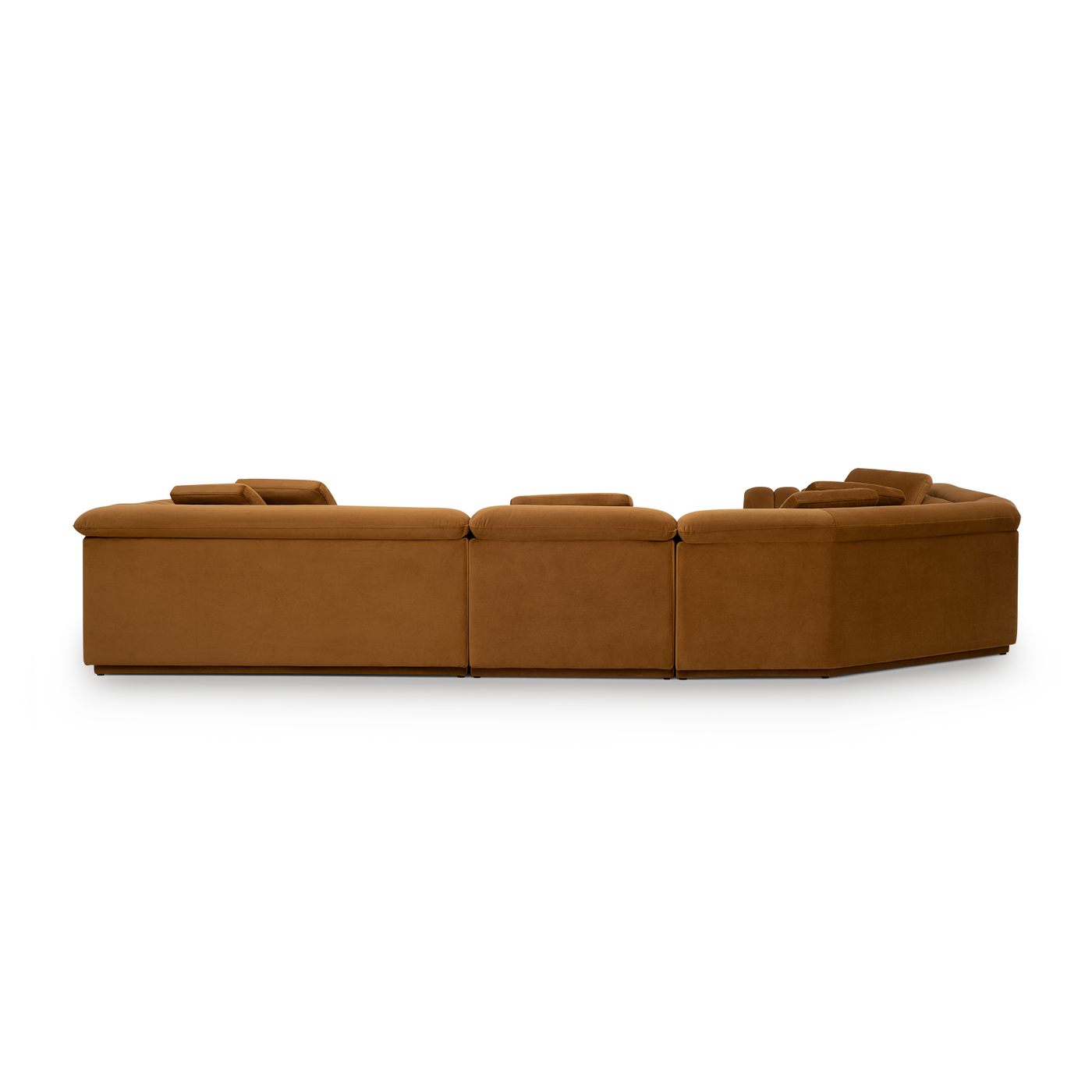 Float 4 Piece Modular Sofa - [ Malibu Cognac ]