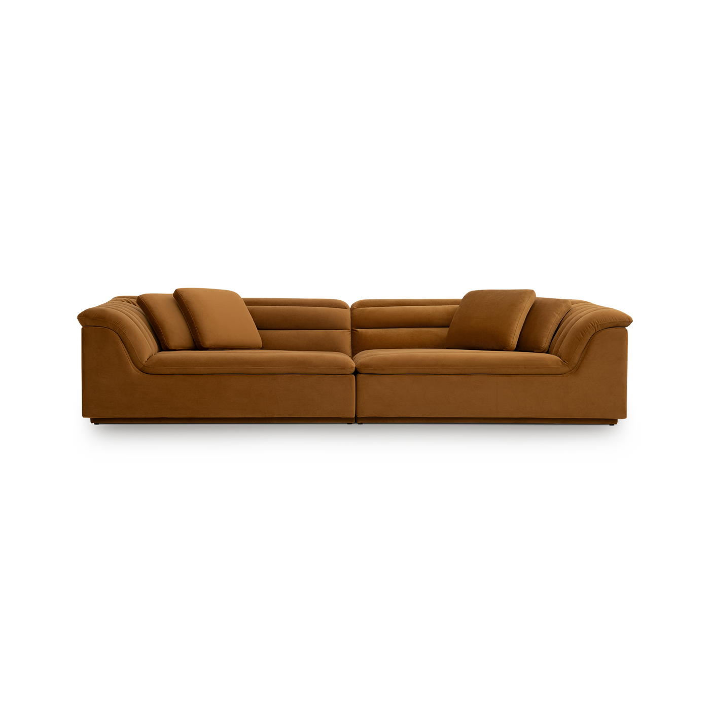 Float 4 Seat Sofa - [ Malibu Cognac ]