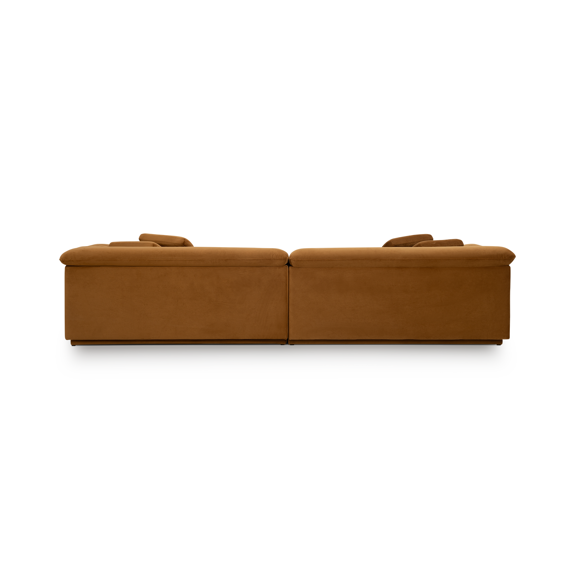Float 4 Seat Sofa - [ Malibu Cognac ]