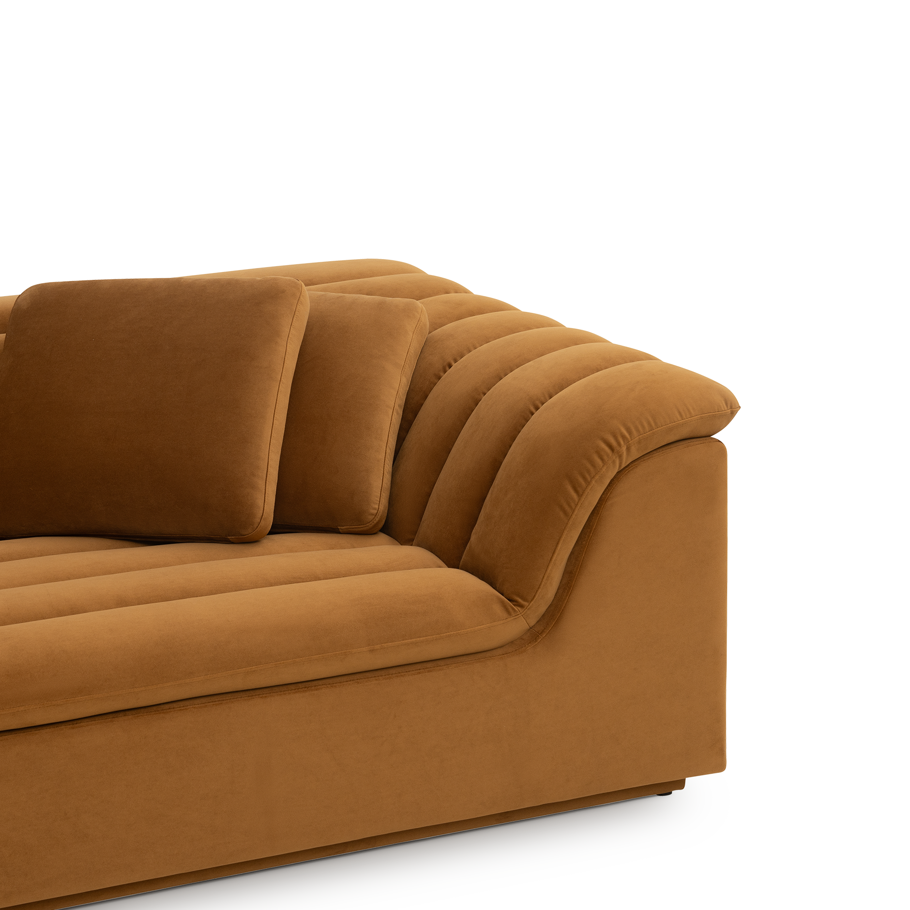Float 4 Seat Sofa - [ Malibu Cognac ]