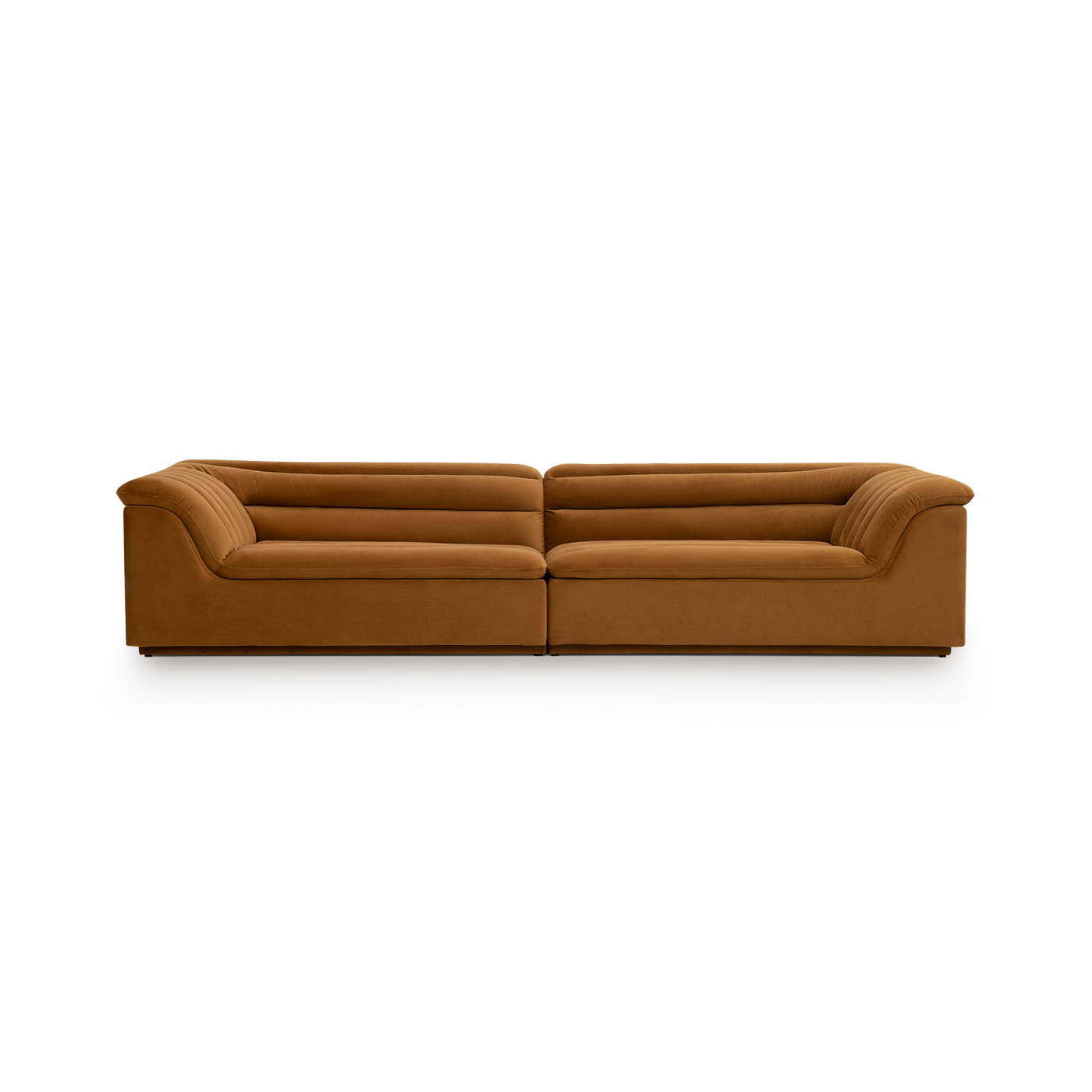 Float 4 Seat Sofa - [ Malibu Cognac ]